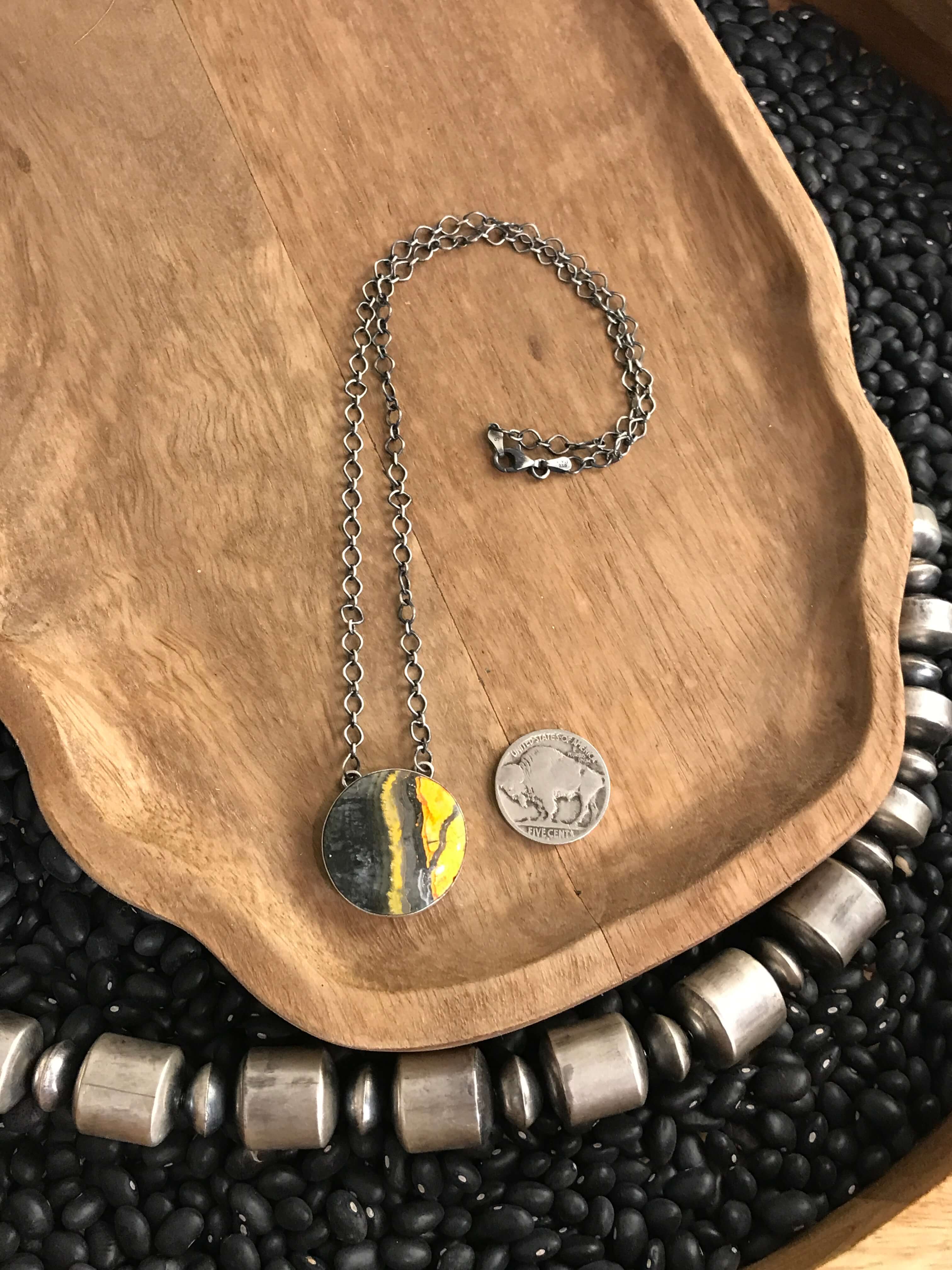 The Pendleton Necklace, 5-Necklaces-Calli Co., Turquoise and Silver Jewelry, Native American Handmade, Zuni Tribe, Navajo Tribe, Brock Texas