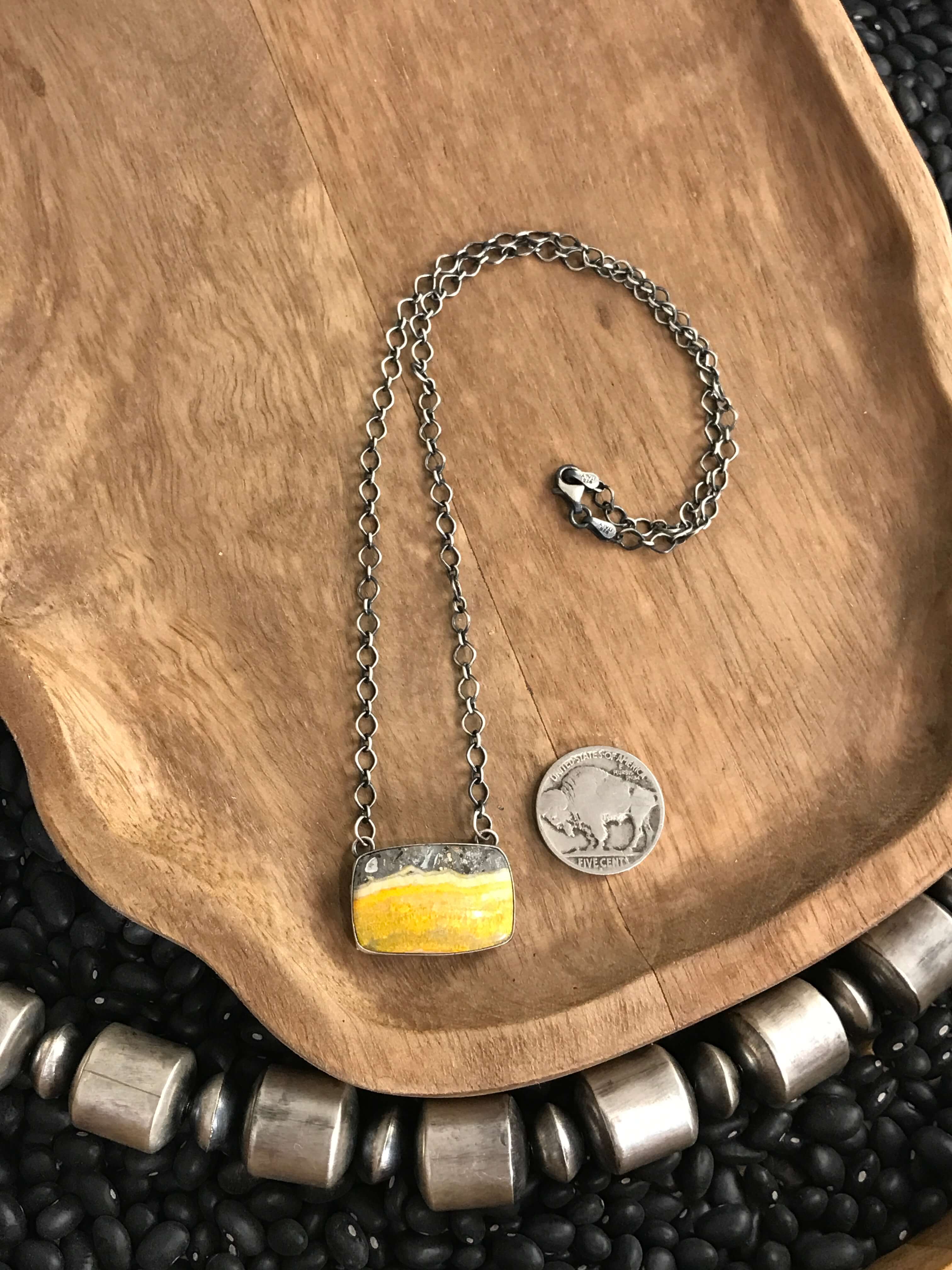 The Pendleton Necklace, 8-Necklaces-Calli Co., Turquoise and Silver Jewelry, Native American Handmade, Zuni Tribe, Navajo Tribe, Brock Texas