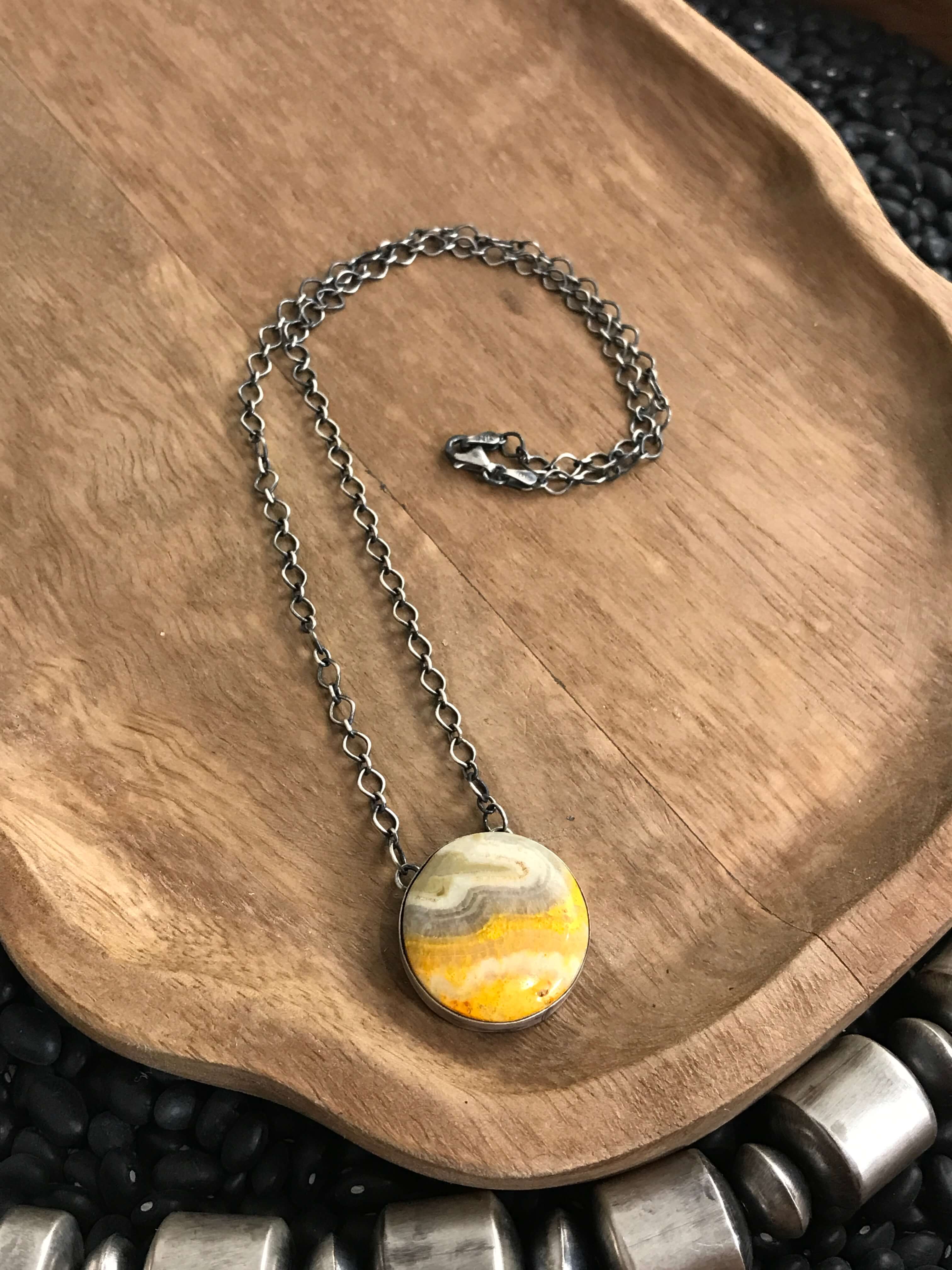 The Pendleton Necklace, 9-Necklaces-Calli Co., Turquoise and Silver Jewelry, Native American Handmade, Zuni Tribe, Navajo Tribe, Brock Texas