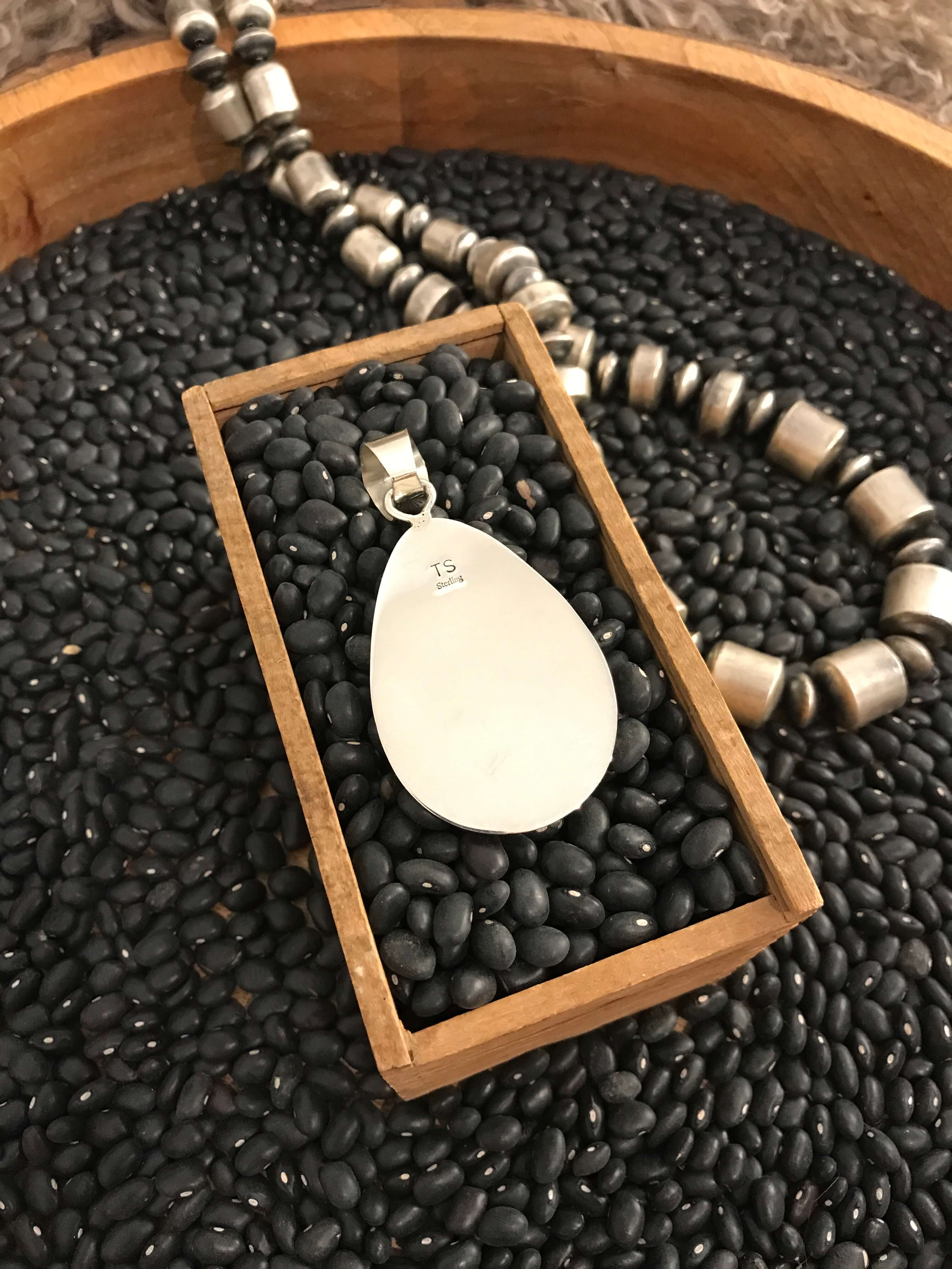 The Sonora Pendant-Pendants-Calli Co., Turquoise and Silver Jewelry, Native American Handmade, Zuni Tribe, Navajo Tribe, Brock Texas