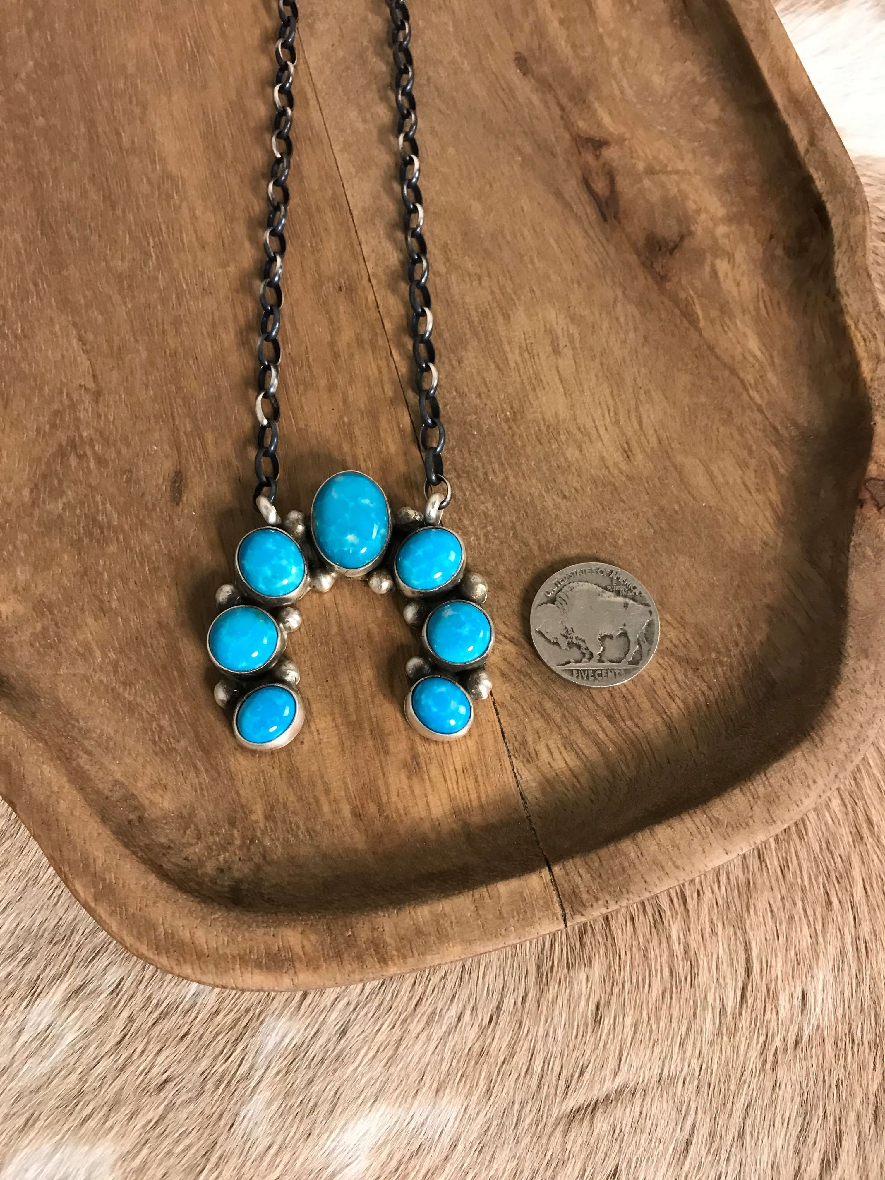 The Naja Necklace, 3-Necklaces-Calli Co., Turquoise and Silver Jewelry, Native American Handmade, Zuni Tribe, Navajo Tribe, Brock Texas