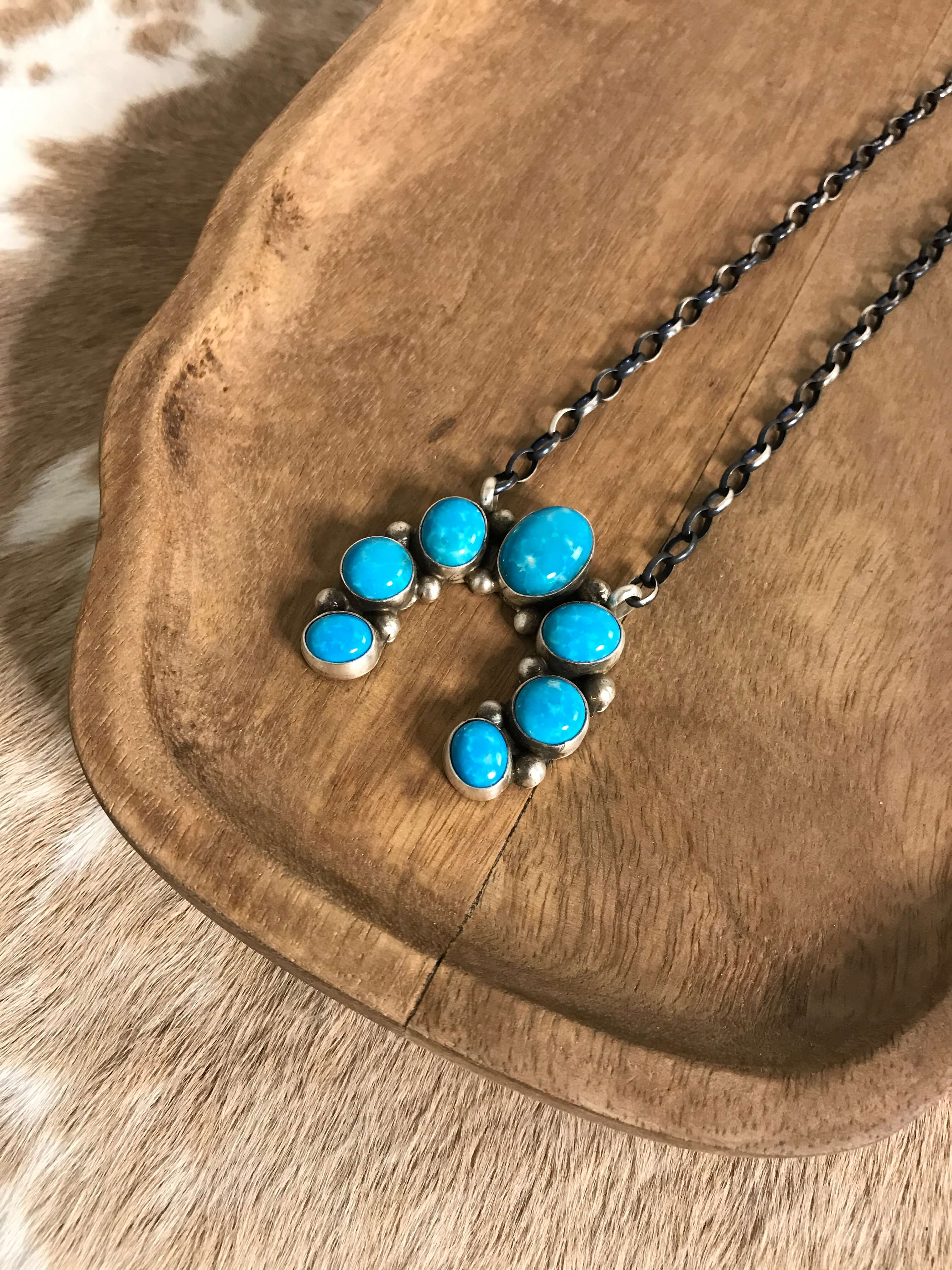 The Naja Necklace, 3-Necklaces-Calli Co., Turquoise and Silver Jewelry, Native American Handmade, Zuni Tribe, Navajo Tribe, Brock Texas