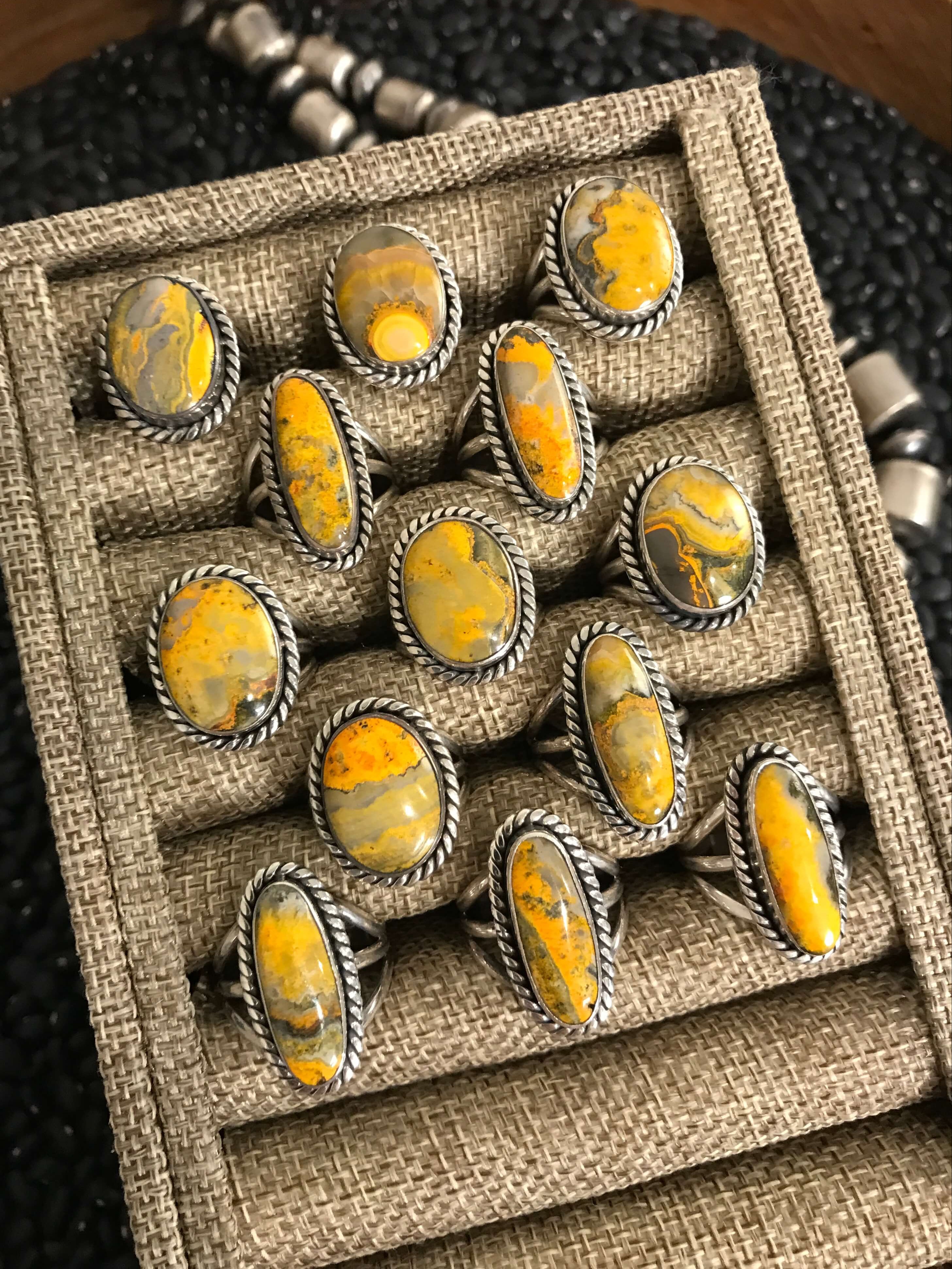 The Wabasso Rings-Rings-Calli Co., Turquoise and Silver Jewelry, Native American Handmade, Zuni Tribe, Navajo Tribe, Brock Texas