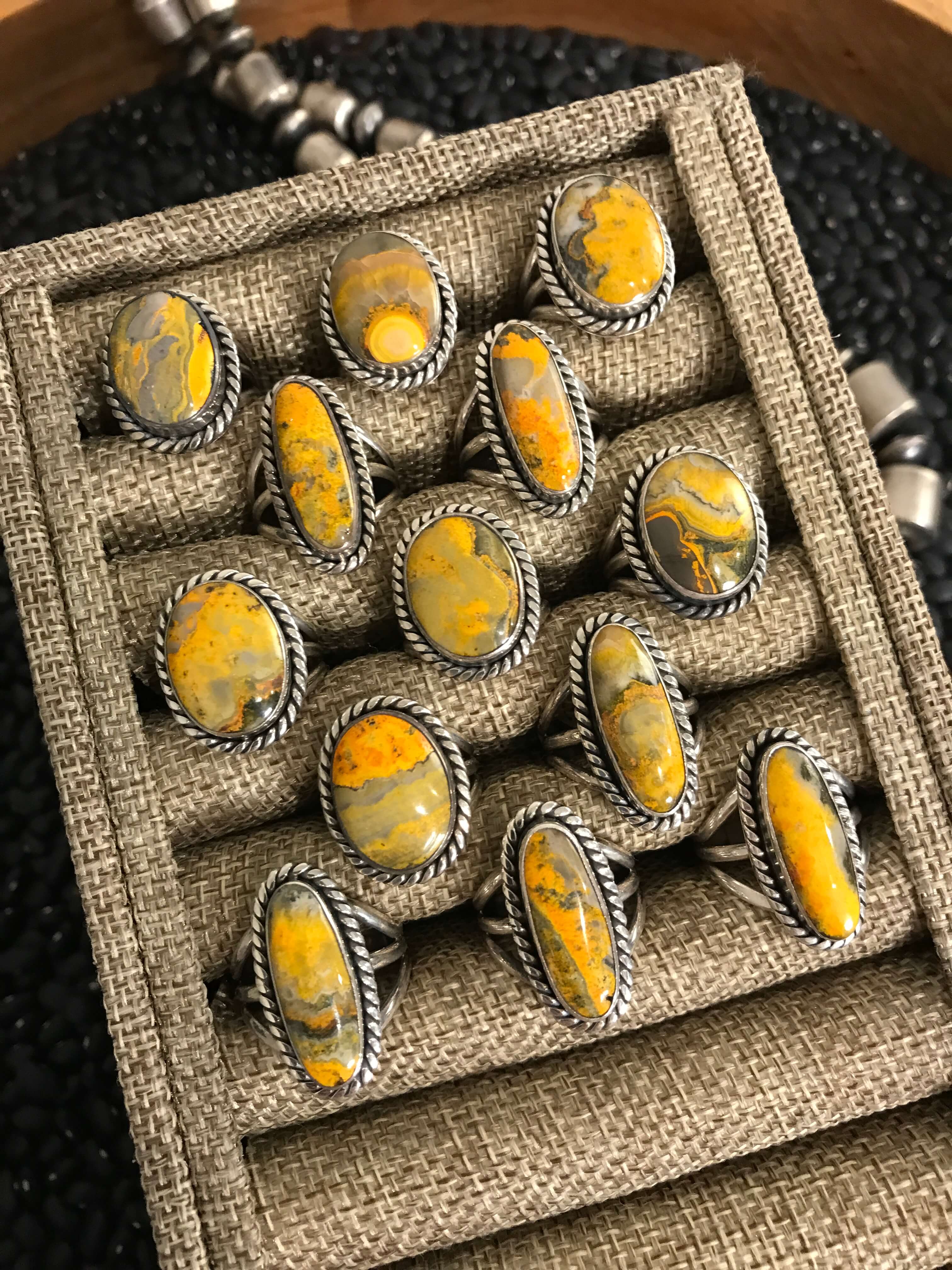 The Wabasso Rings-Rings-Calli Co., Turquoise and Silver Jewelry, Native American Handmade, Zuni Tribe, Navajo Tribe, Brock Texas