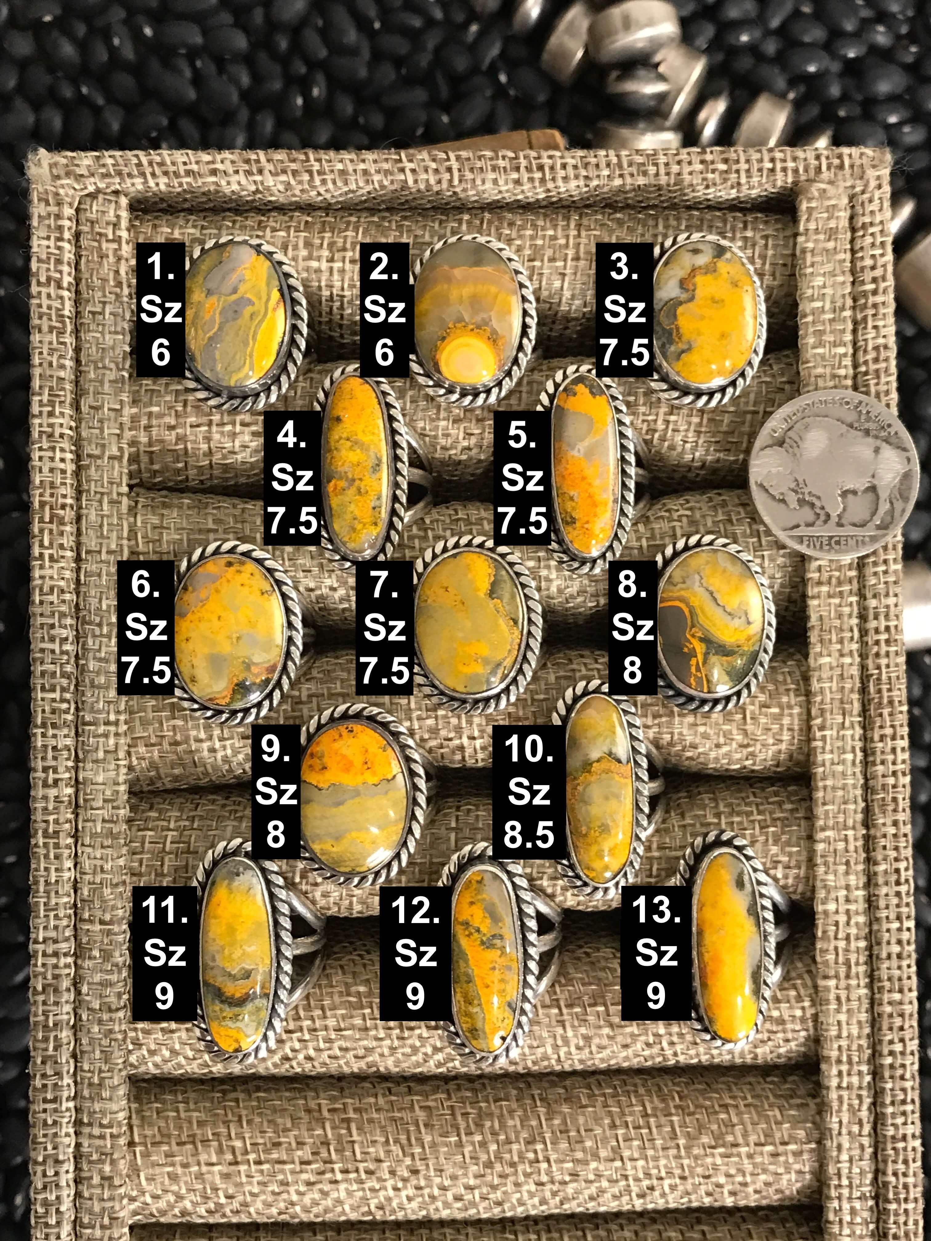 The Wabasso Rings-Rings-Calli Co., Turquoise and Silver Jewelry, Native American Handmade, Zuni Tribe, Navajo Tribe, Brock Texas