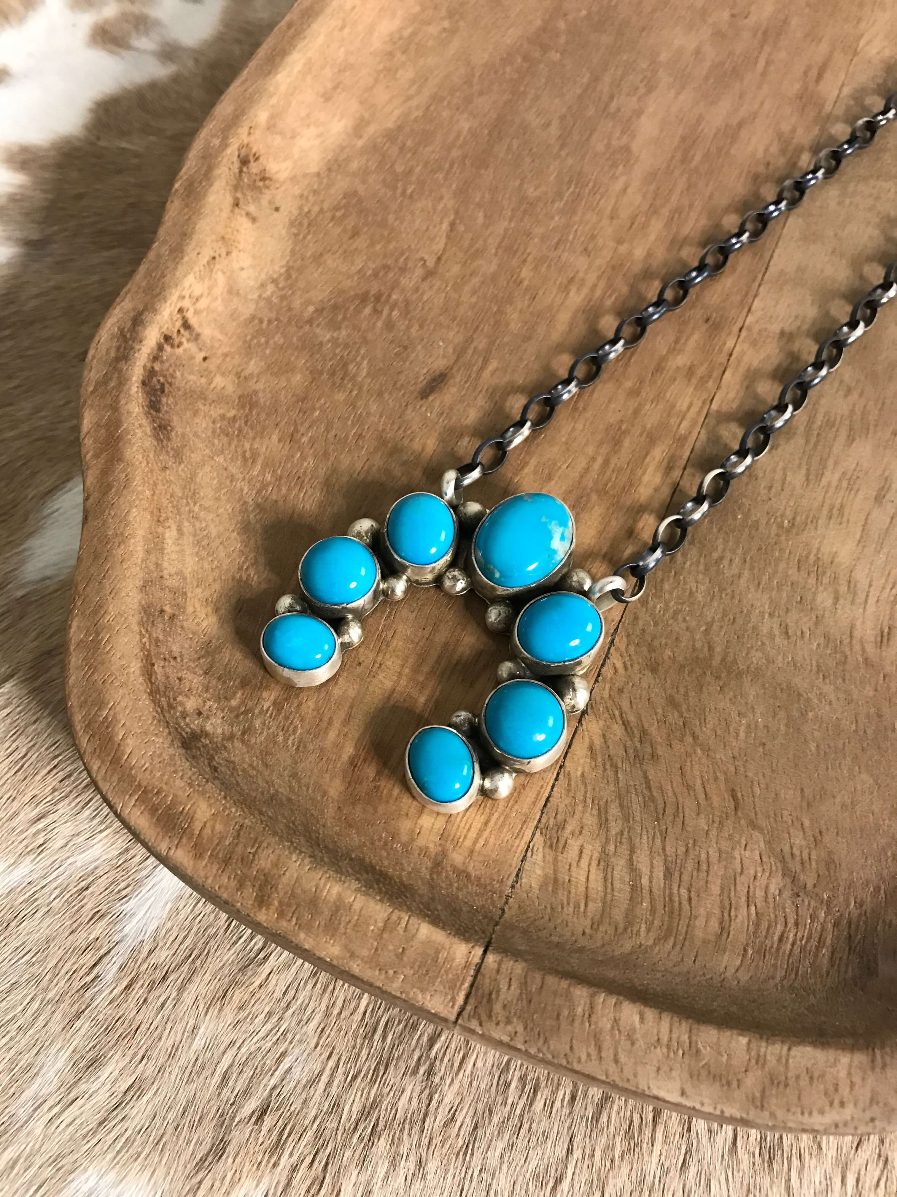 The Naja Necklace, 6-Necklaces-Calli Co., Turquoise and Silver Jewelry, Native American Handmade, Zuni Tribe, Navajo Tribe, Brock Texas