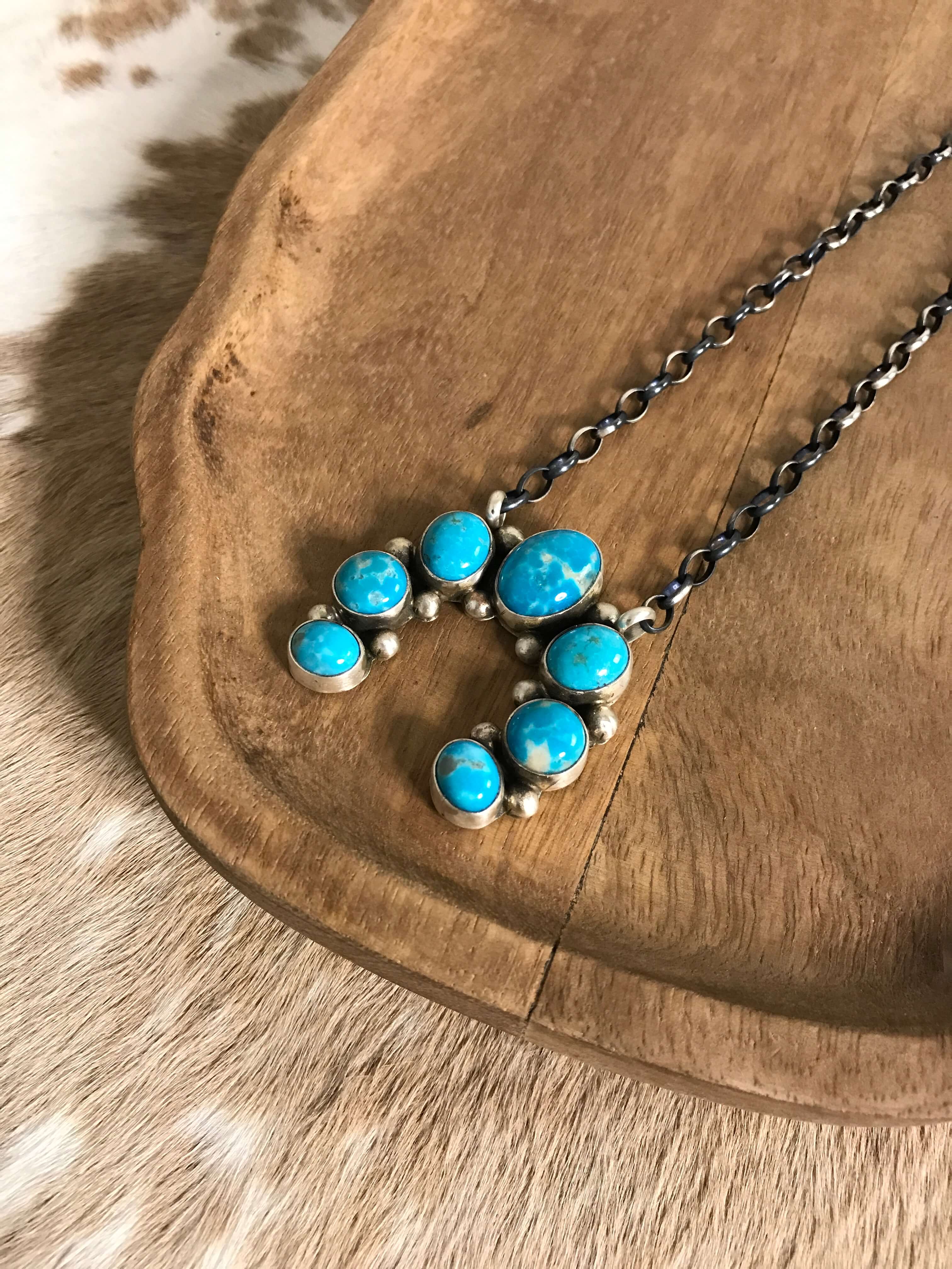 The Naja Necklace, 8-Necklaces-Calli Co., Turquoise and Silver Jewelry, Native American Handmade, Zuni Tribe, Navajo Tribe, Brock Texas