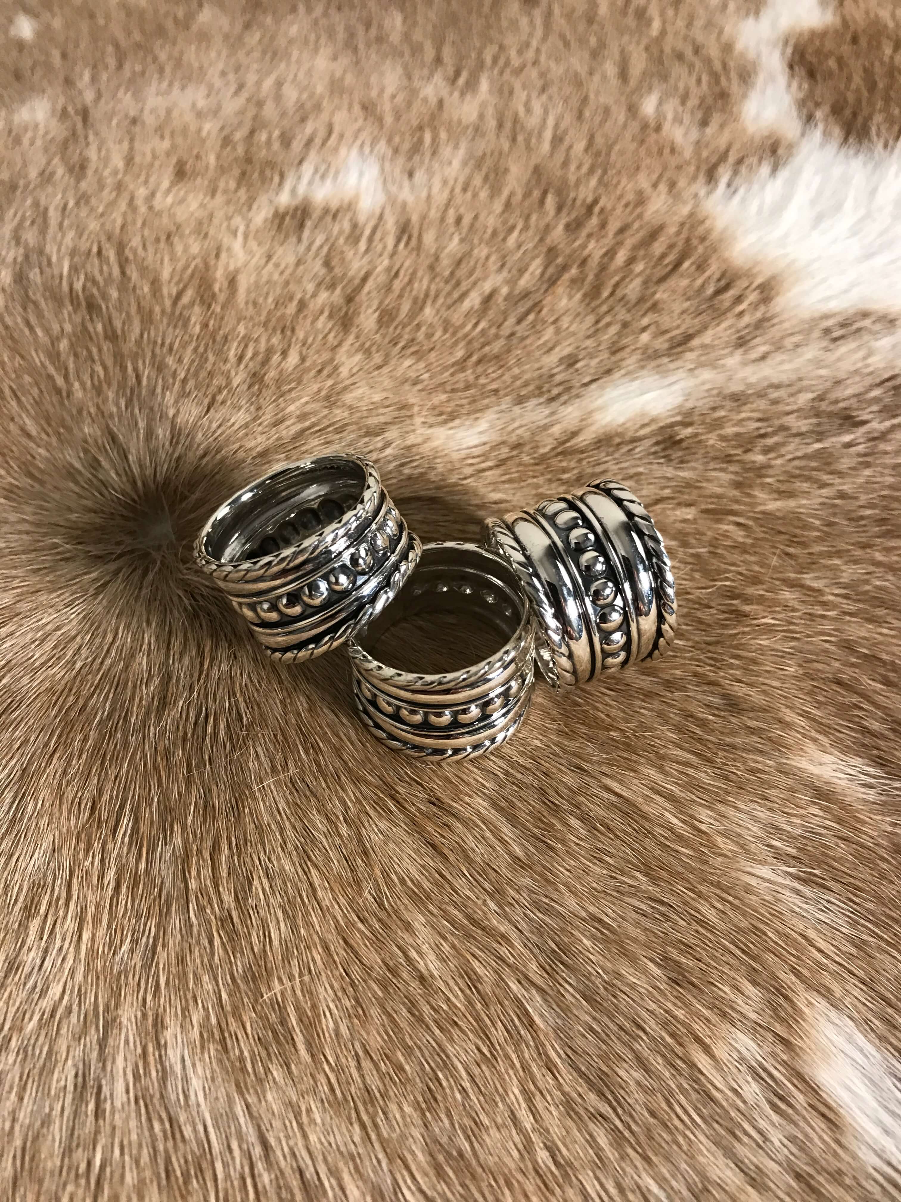 The Maramec Rings-Rings-Calli Co., Turquoise and Silver Jewelry, Native American Handmade, Zuni Tribe, Navajo Tribe, Brock Texas