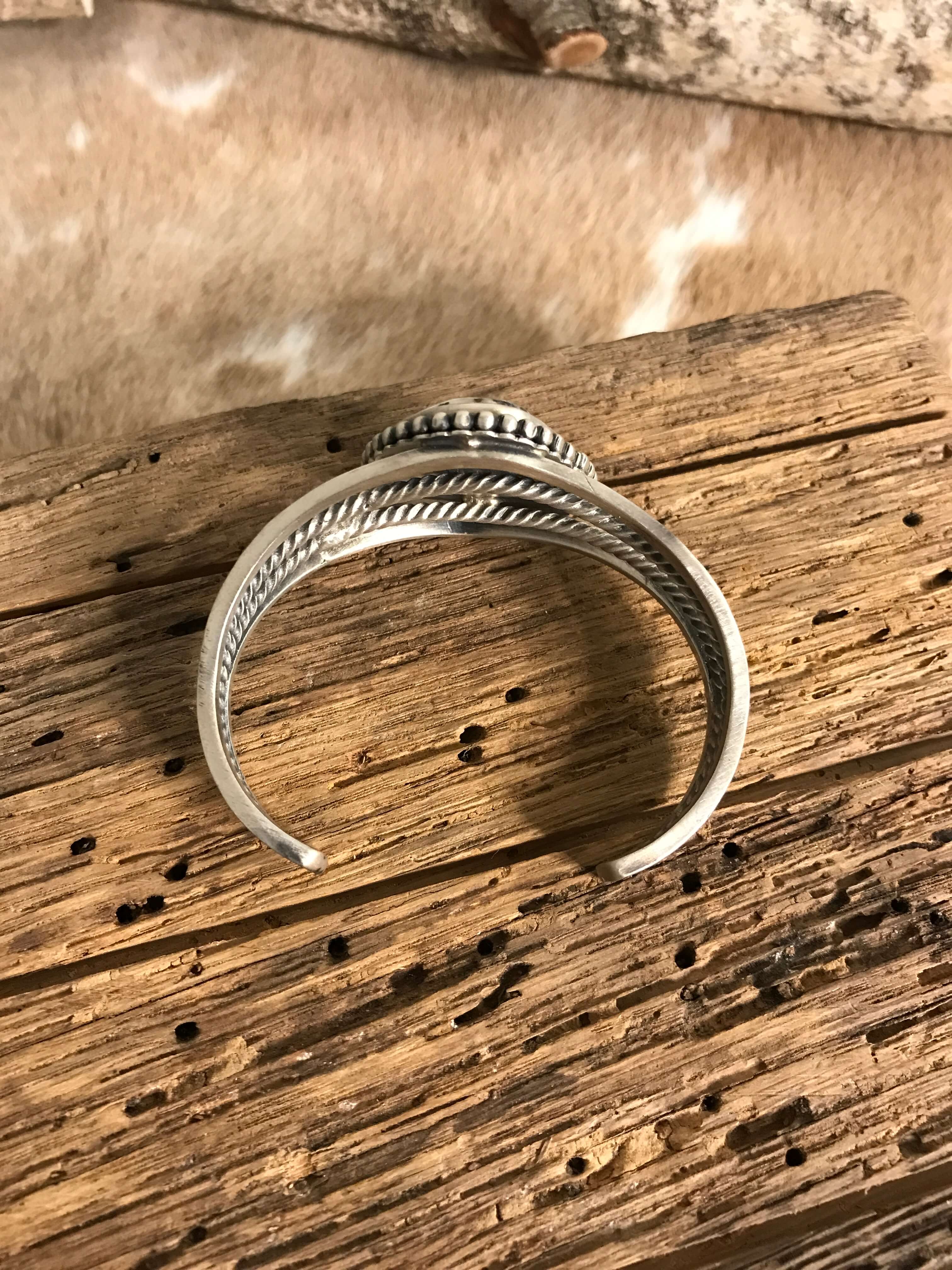 The Trego Cuff-Bracelets & Cuffs-Calli Co., Turquoise and Silver Jewelry, Native American Handmade, Zuni Tribe, Navajo Tribe, Brock Texas