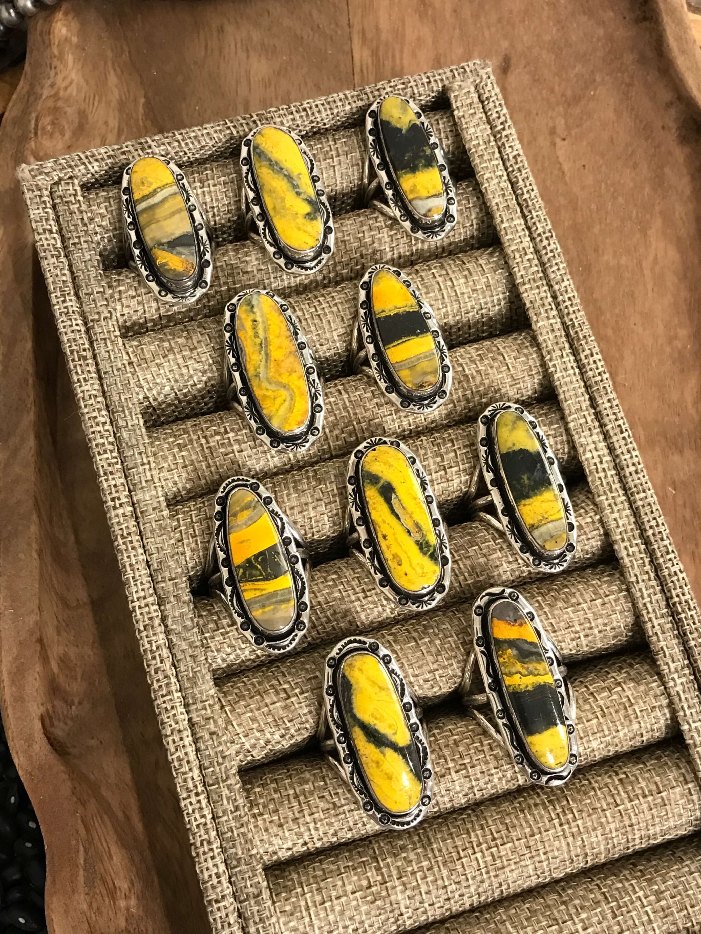 The Tuscany Rings-Rings-Calli Co., Turquoise and Silver Jewelry, Native American Handmade, Zuni Tribe, Navajo Tribe, Brock Texas