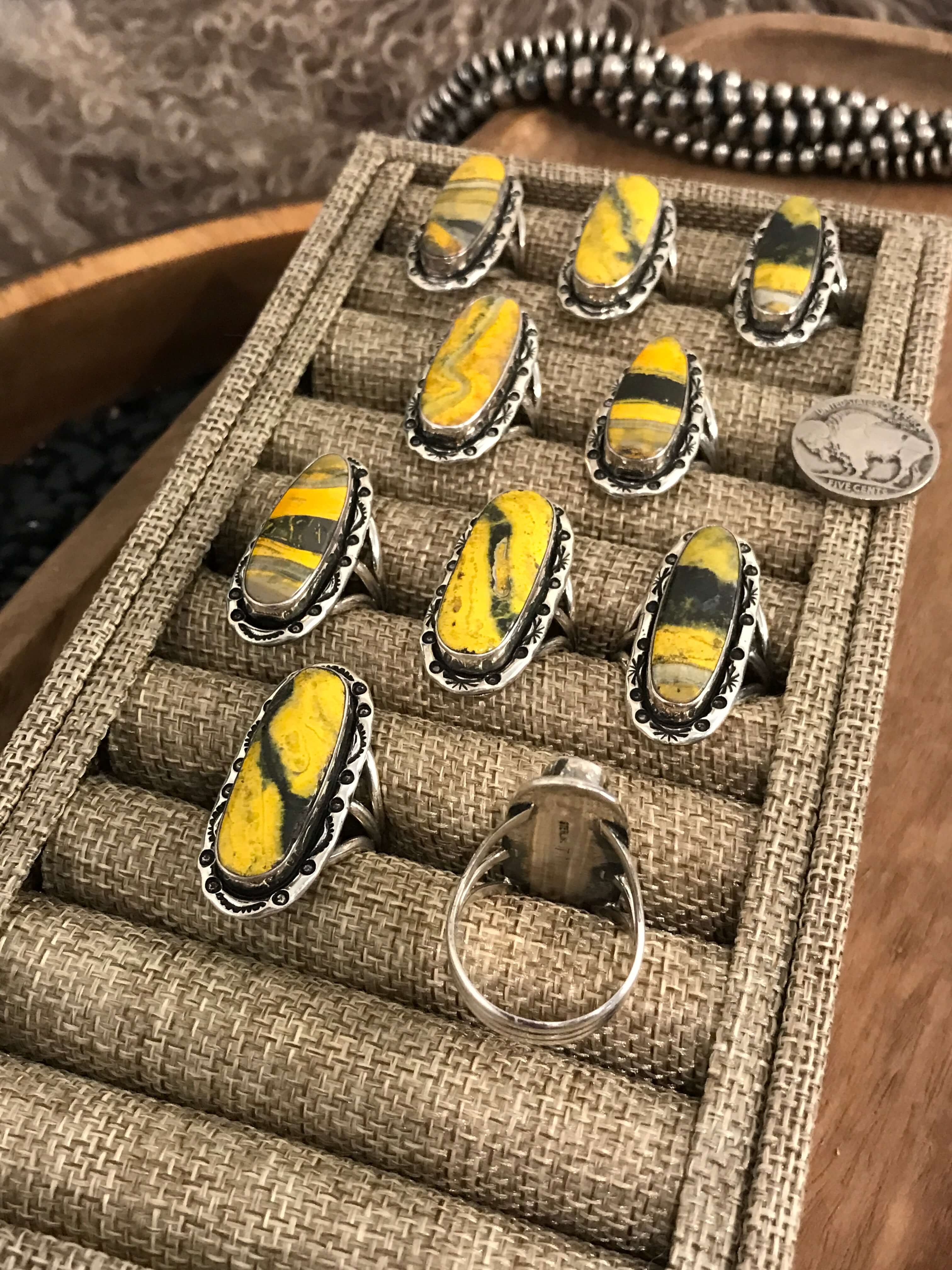 The Tuscany Rings-Rings-Calli Co., Turquoise and Silver Jewelry, Native American Handmade, Zuni Tribe, Navajo Tribe, Brock Texas