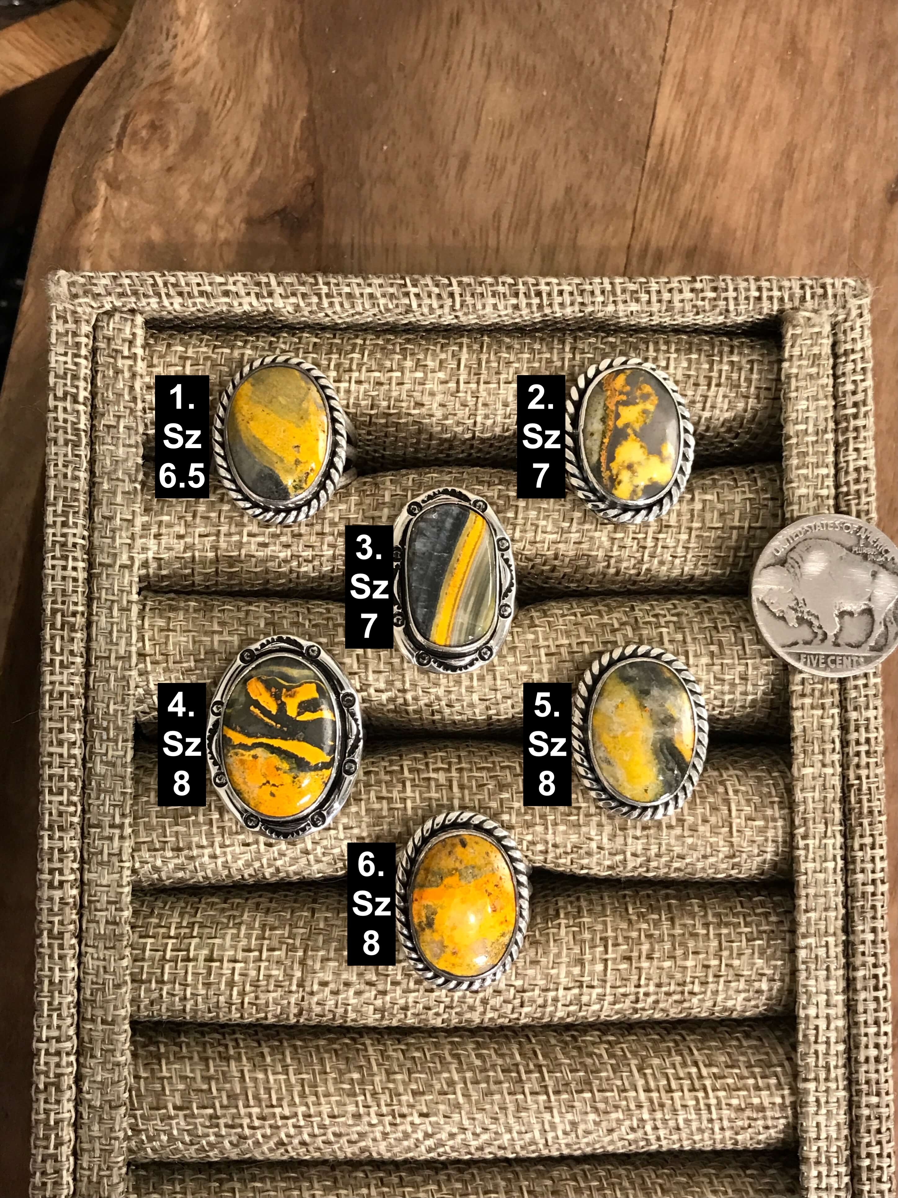 The Reynosa Rings-Rings-Calli Co., Turquoise and Silver Jewelry, Native American Handmade, Zuni Tribe, Navajo Tribe, Brock Texas