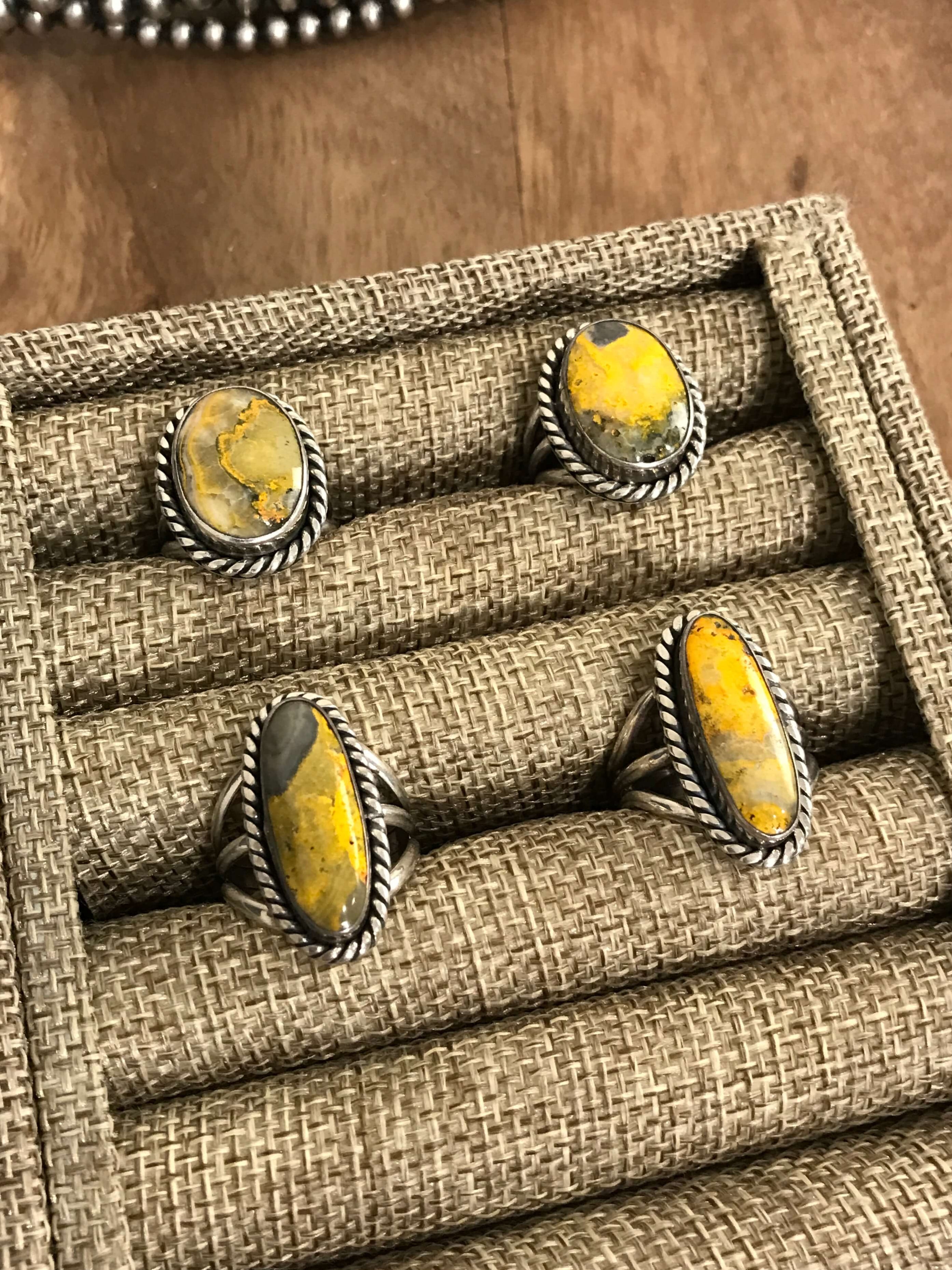 The Bristol Rings-Rings-Calli Co., Turquoise and Silver Jewelry, Native American Handmade, Zuni Tribe, Navajo Tribe, Brock Texas
