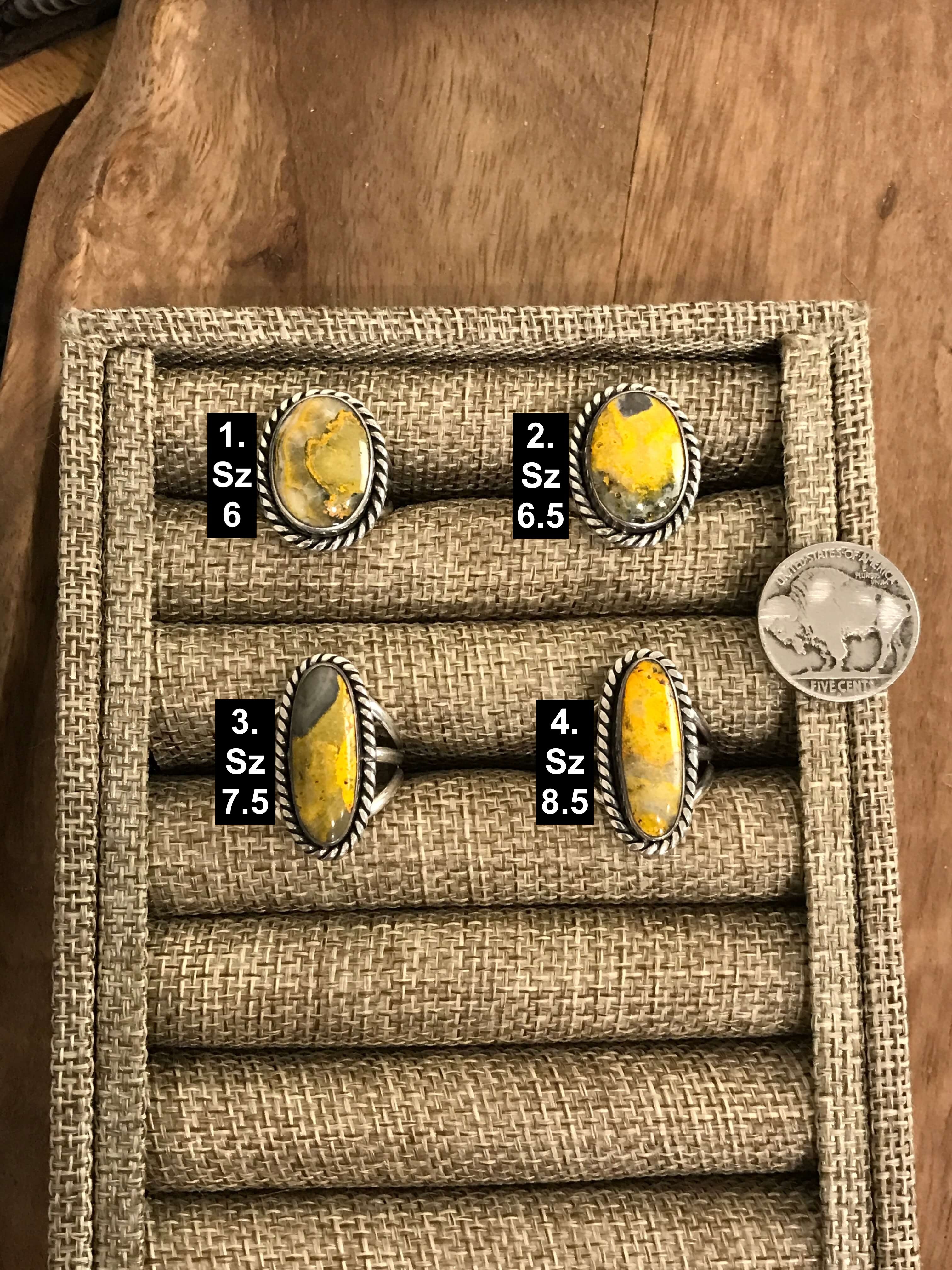 The Bristol Rings-Rings-Calli Co., Turquoise and Silver Jewelry, Native American Handmade, Zuni Tribe, Navajo Tribe, Brock Texas