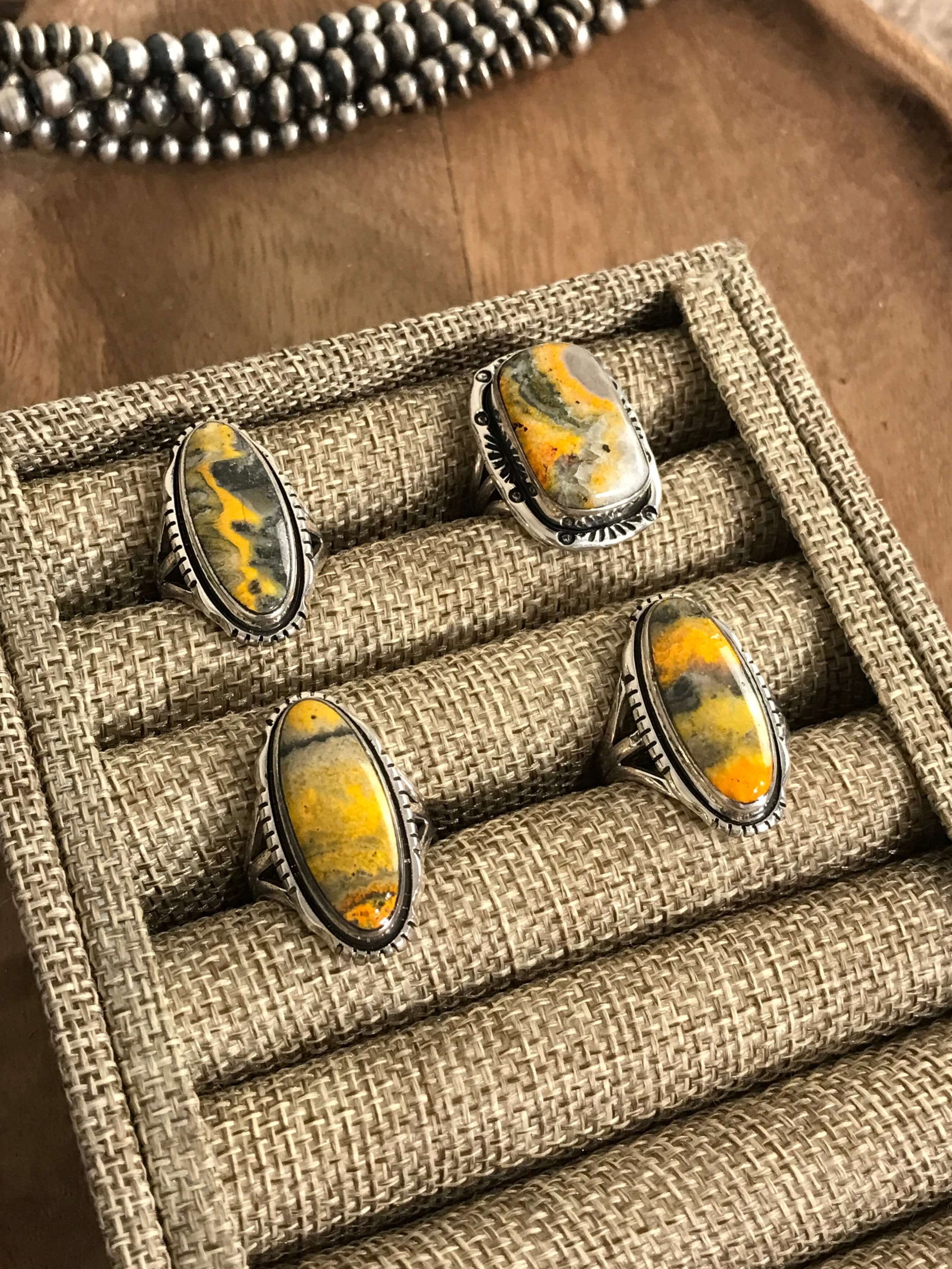 The Palouse Rings-Rings-Calli Co., Turquoise and Silver Jewelry, Native American Handmade, Zuni Tribe, Navajo Tribe, Brock Texas