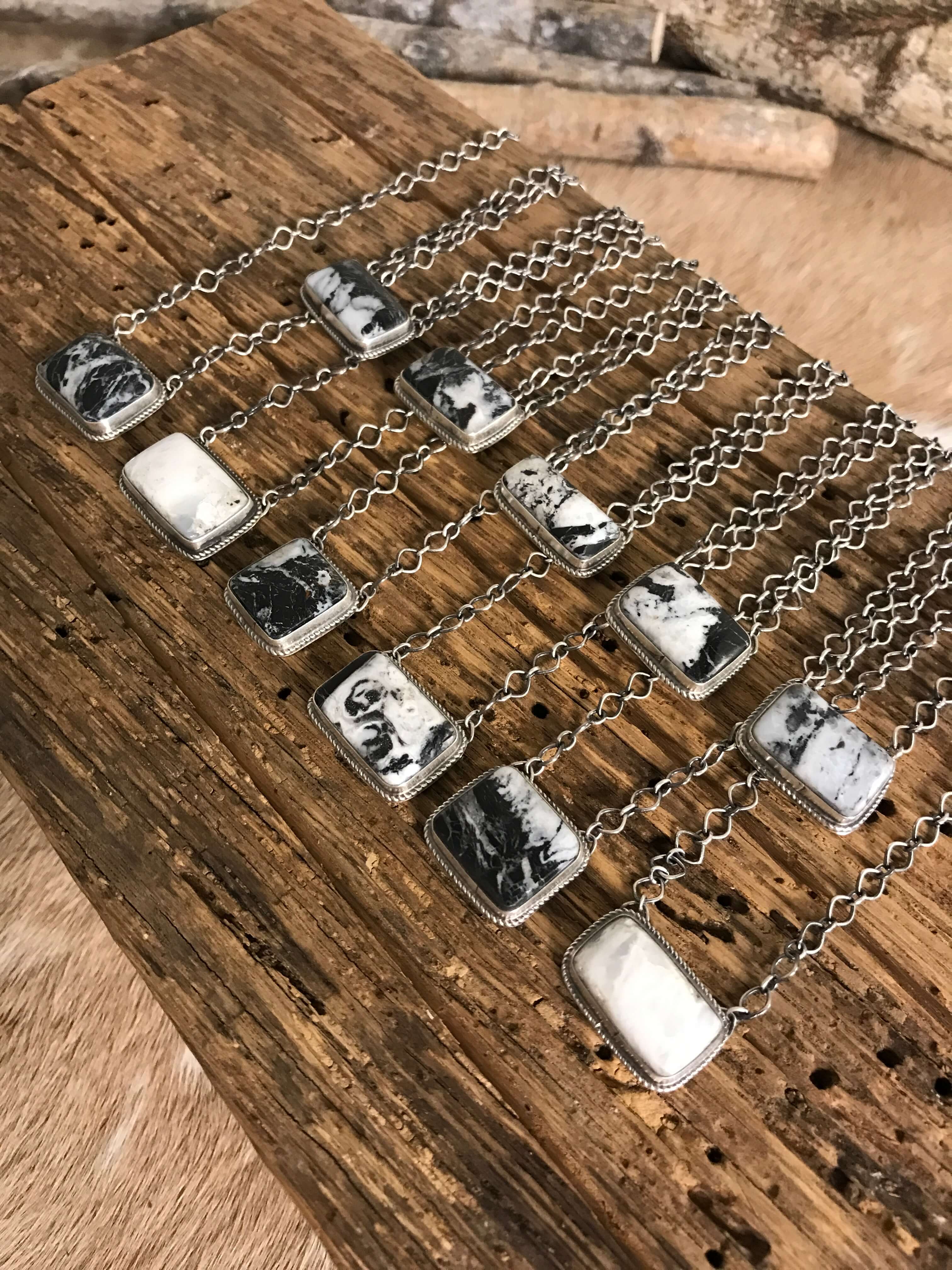 The Bond Necklaces-Necklaces-Calli Co., Turquoise and Silver Jewelry, Native American Handmade, Zuni Tribe, Navajo Tribe, Brock Texas