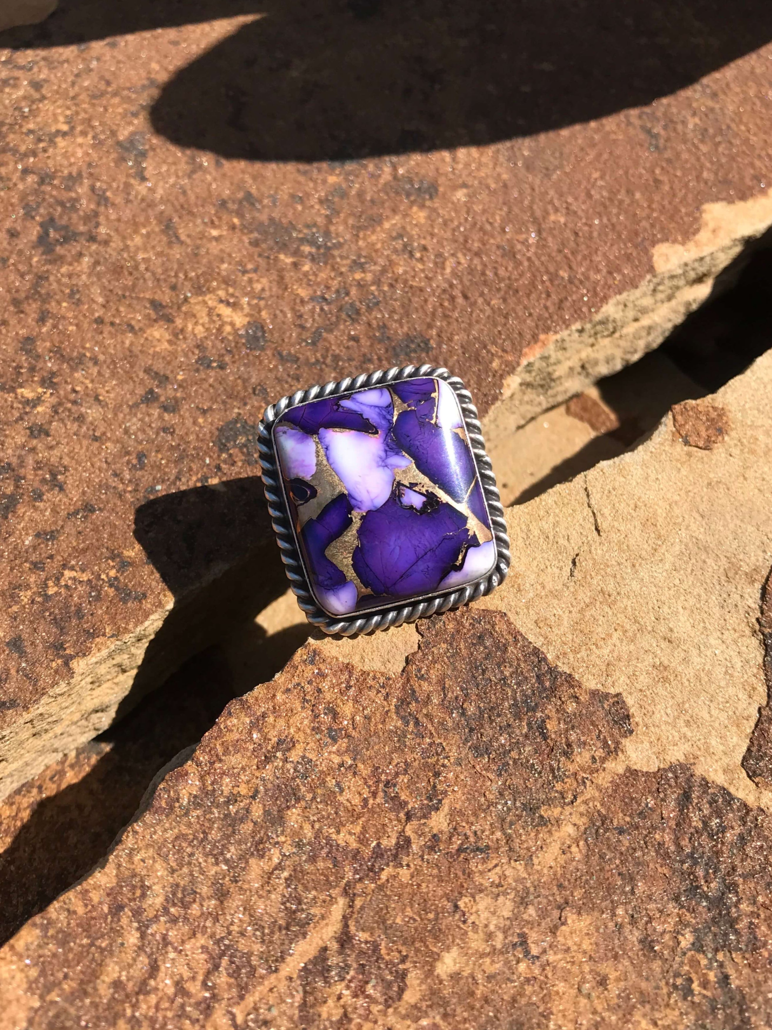 The Ashcroft Adjustable Ring, 1-Rings-Calli Co., Turquoise and Silver Jewelry, Native American Handmade, Zuni Tribe, Navajo Tribe, Brock Texas