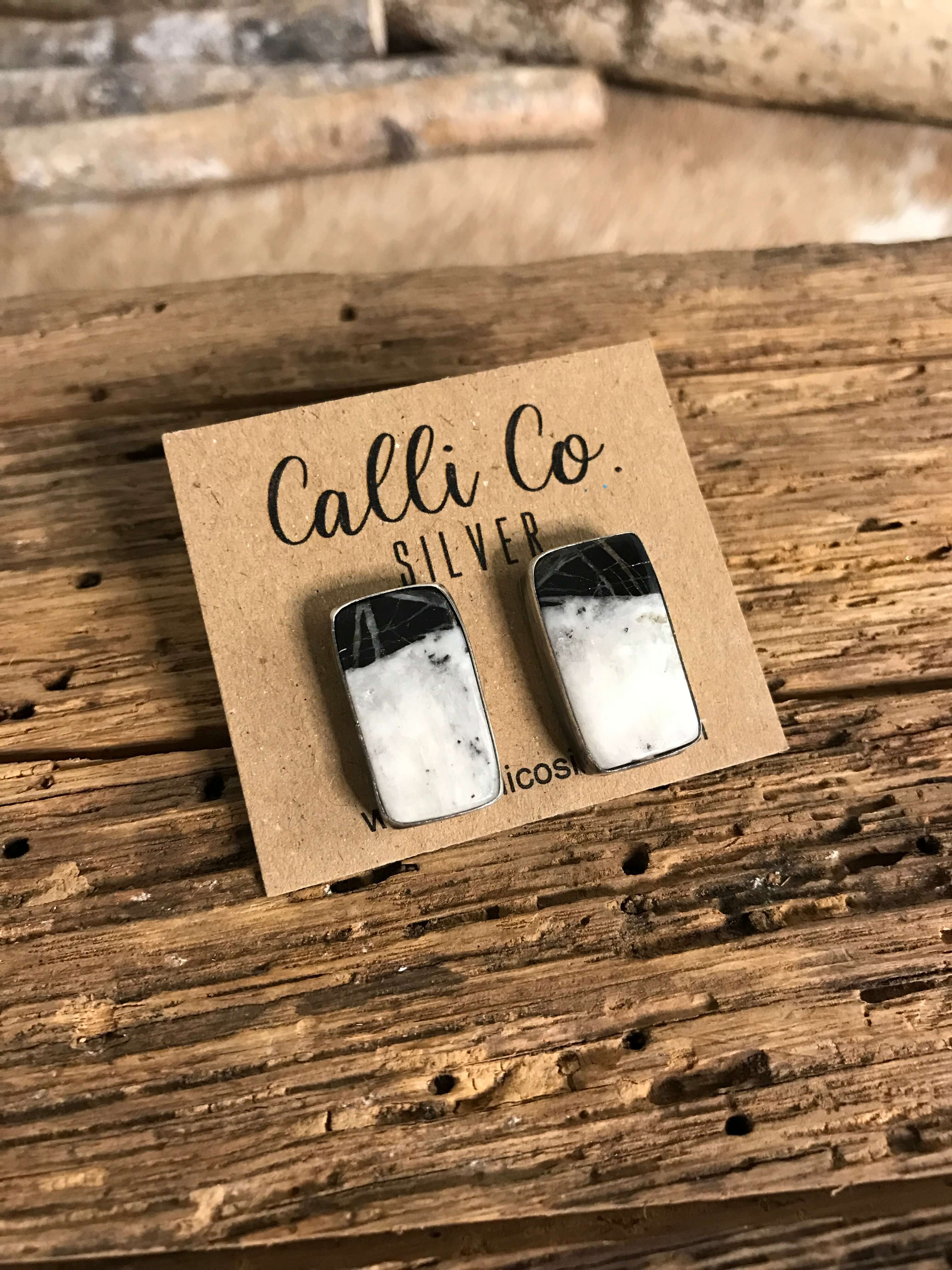 The Favorite Studs, 13-Earrings-Calli Co., Turquoise and Silver Jewelry, Native American Handmade, Zuni Tribe, Navajo Tribe, Brock Texas