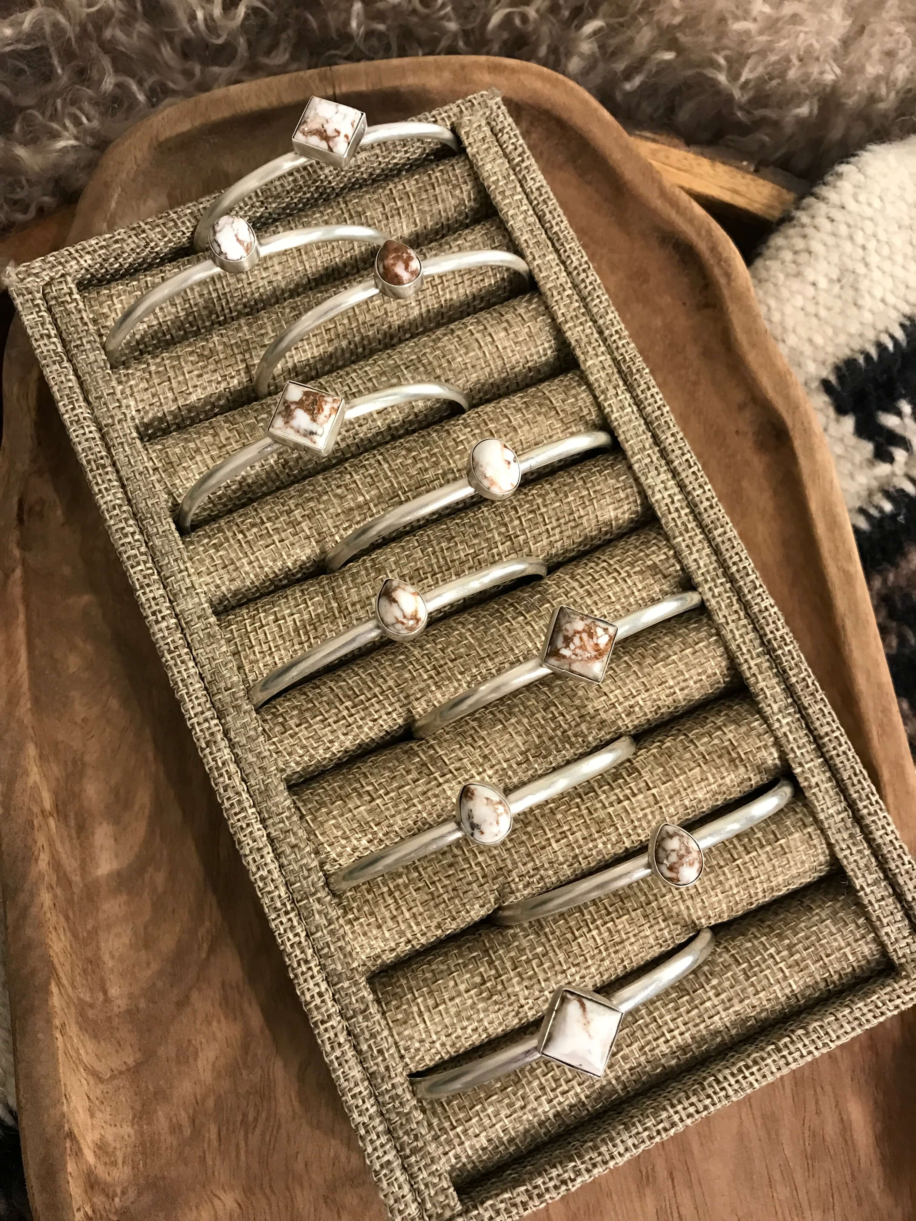 The Appaloosa Cuffs-Bracelets & Cuffs-Calli Co., Turquoise and Silver Jewelry, Native American Handmade, Zuni Tribe, Navajo Tribe, Brock Texas