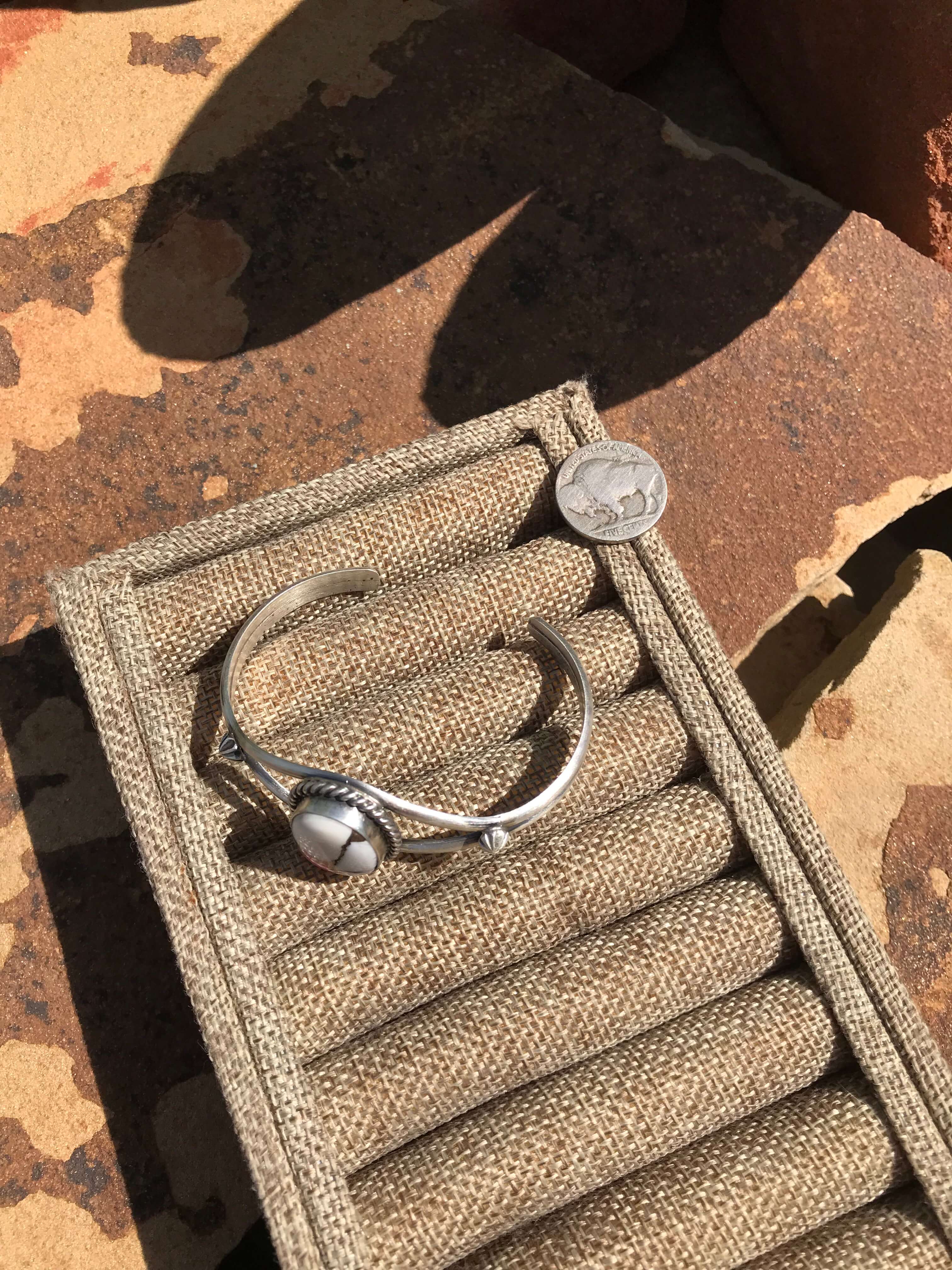 The Cotton Candy Cuff, 1 XX-Bracelets & Cuffs-Calli Co., Turquoise and Silver Jewelry, Native American Handmade, Zuni Tribe, Navajo Tribe, Brock Texas