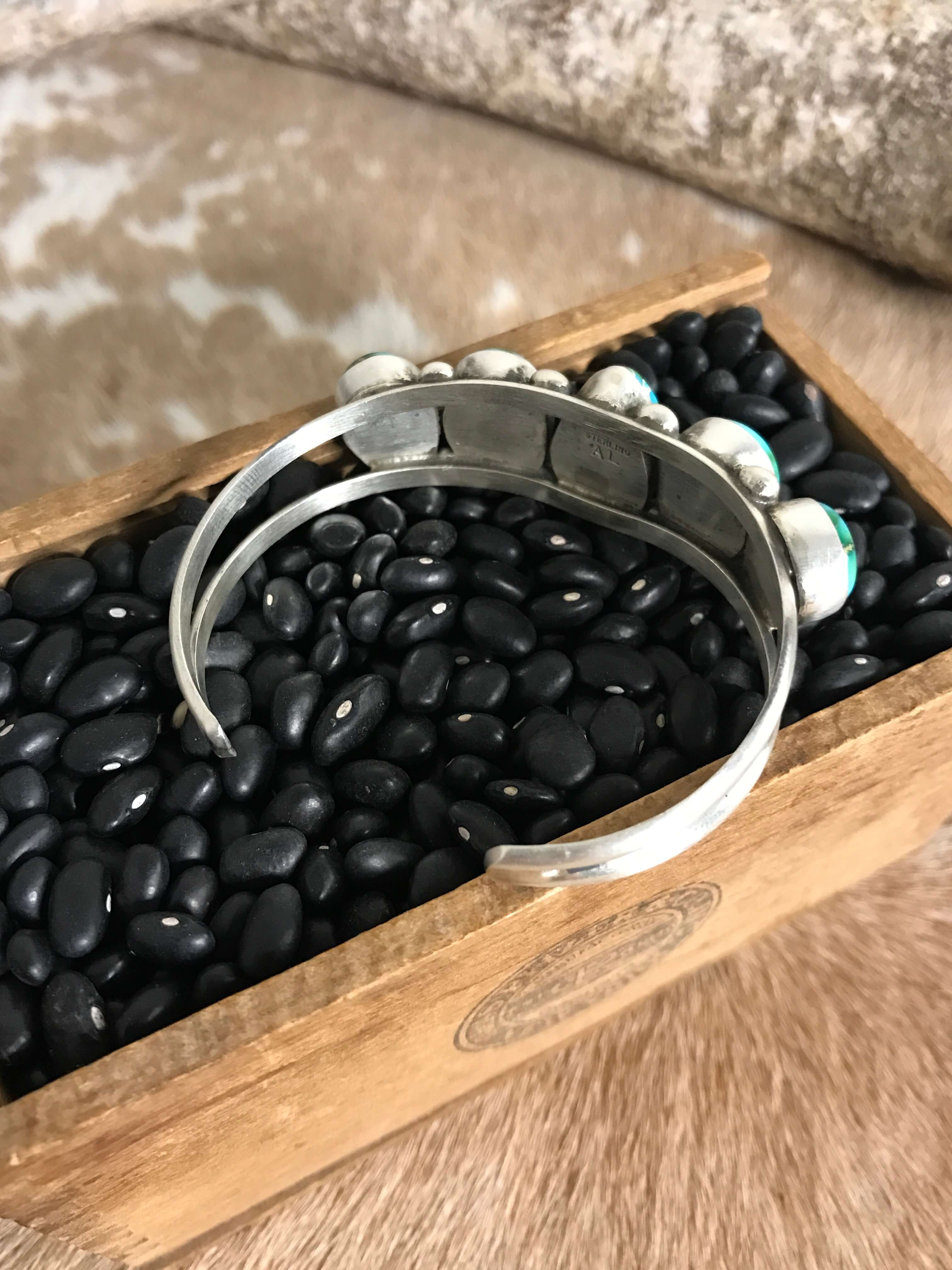 The Wycombe Cuff, 4-Bracelets & Cuffs-Calli Co., Turquoise and Silver Jewelry, Native American Handmade, Zuni Tribe, Navajo Tribe, Brock Texas