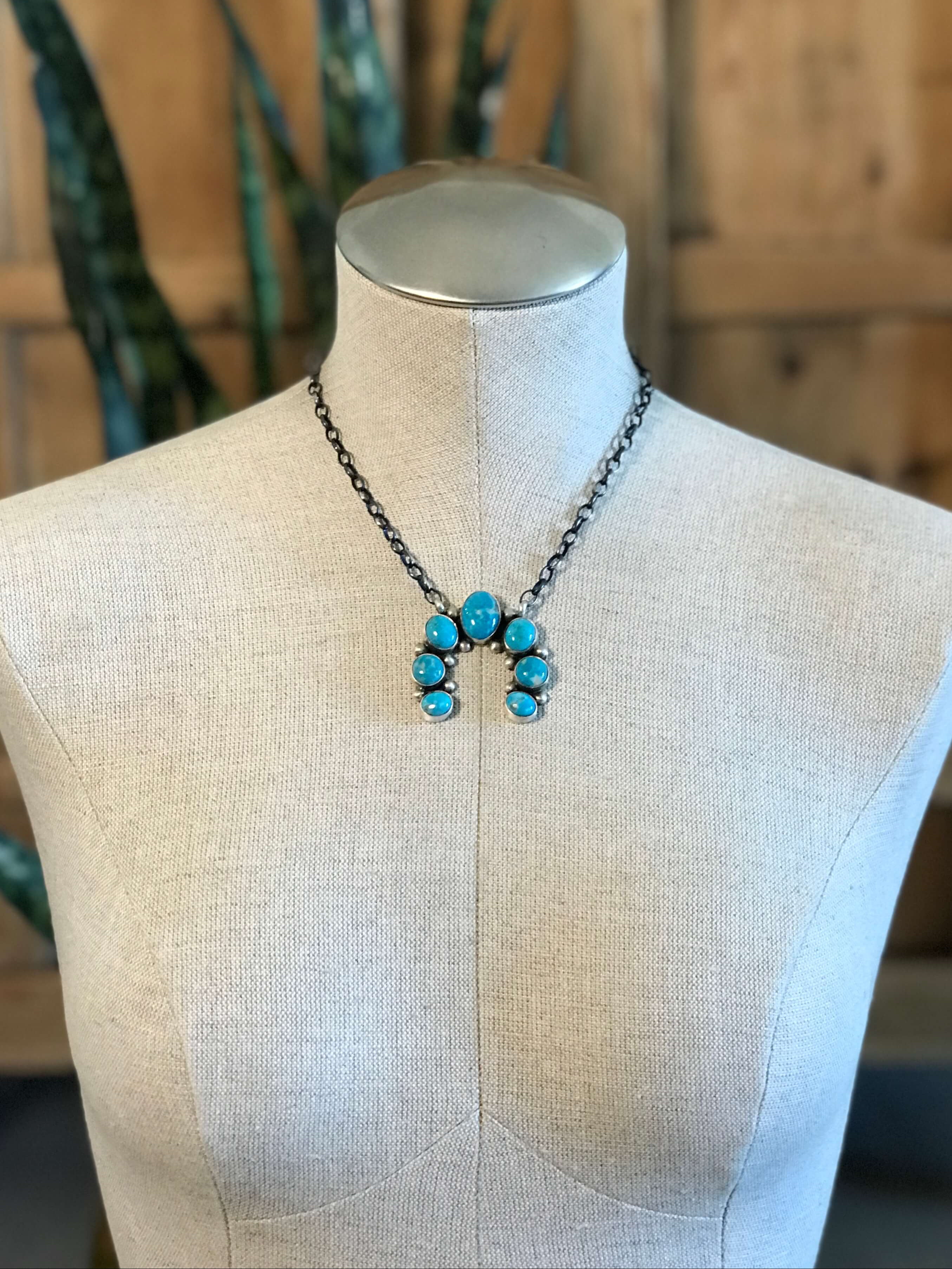 The Naja Necklace, 8-Necklaces-Calli Co., Turquoise and Silver Jewelry, Native American Handmade, Zuni Tribe, Navajo Tribe, Brock Texas