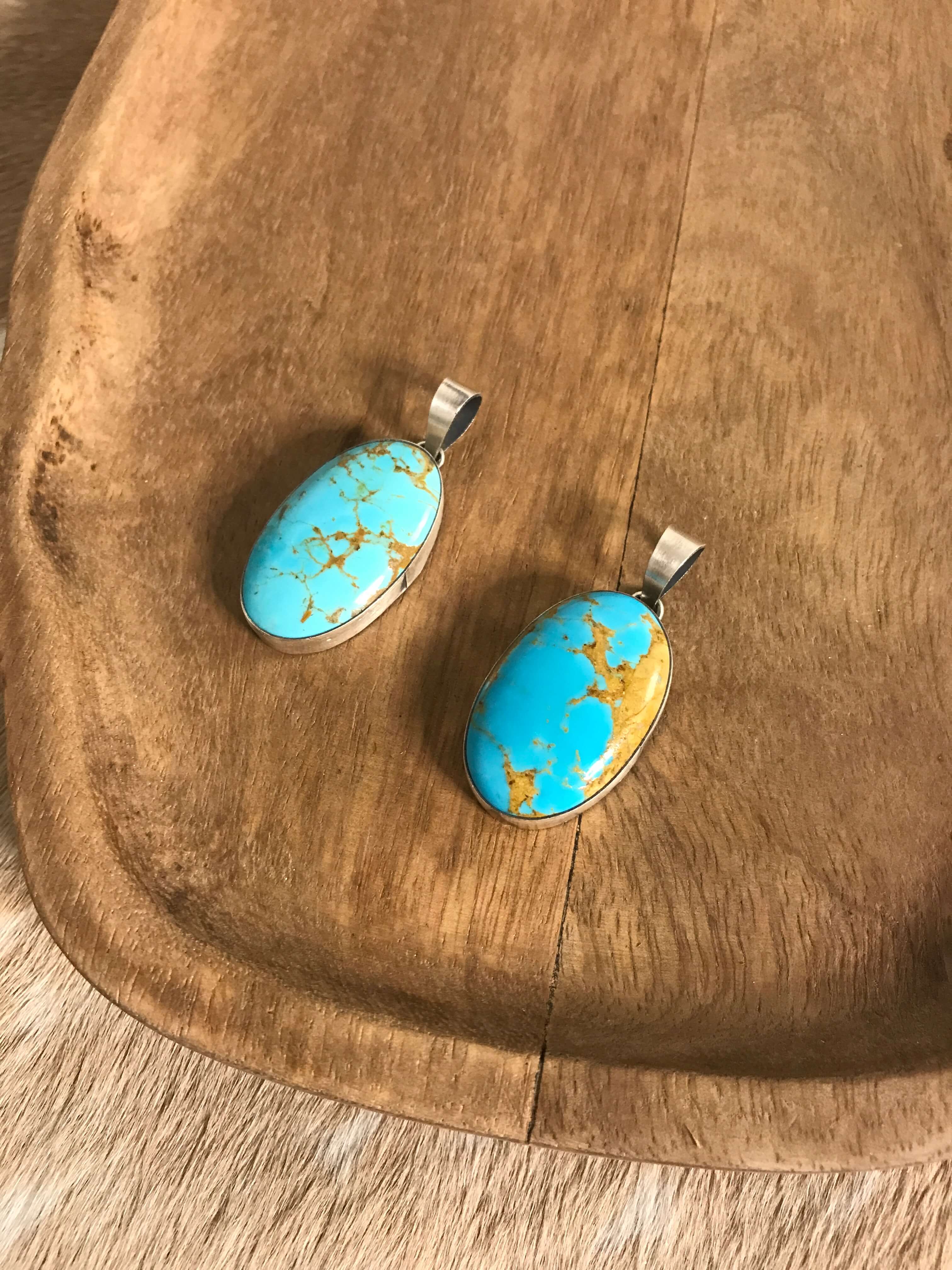 The Dunton Pendants-Pendants-Calli Co., Turquoise and Silver Jewelry, Native American Handmade, Zuni Tribe, Navajo Tribe, Brock Texas