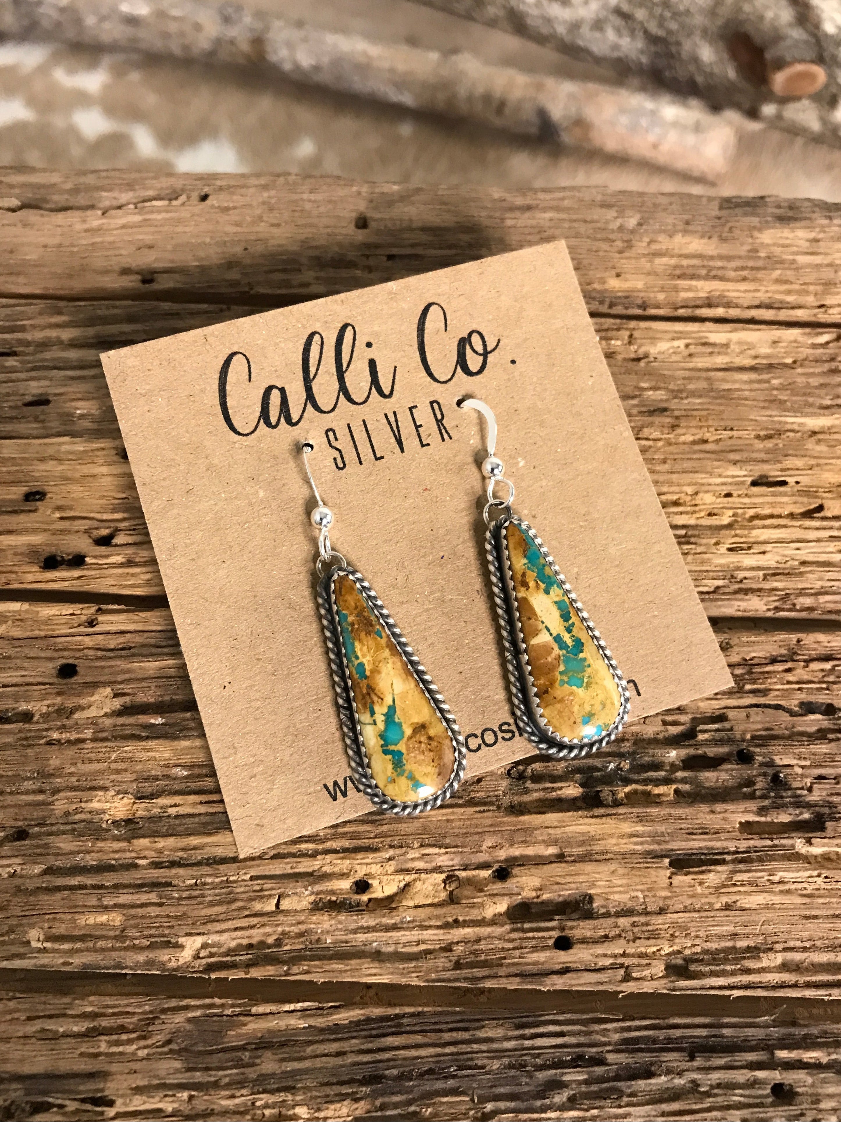 The Turquoise Dangles, 20-Earrings-Calli Co., Turquoise and Silver Jewelry, Native American Handmade, Zuni Tribe, Navajo Tribe, Brock Texas