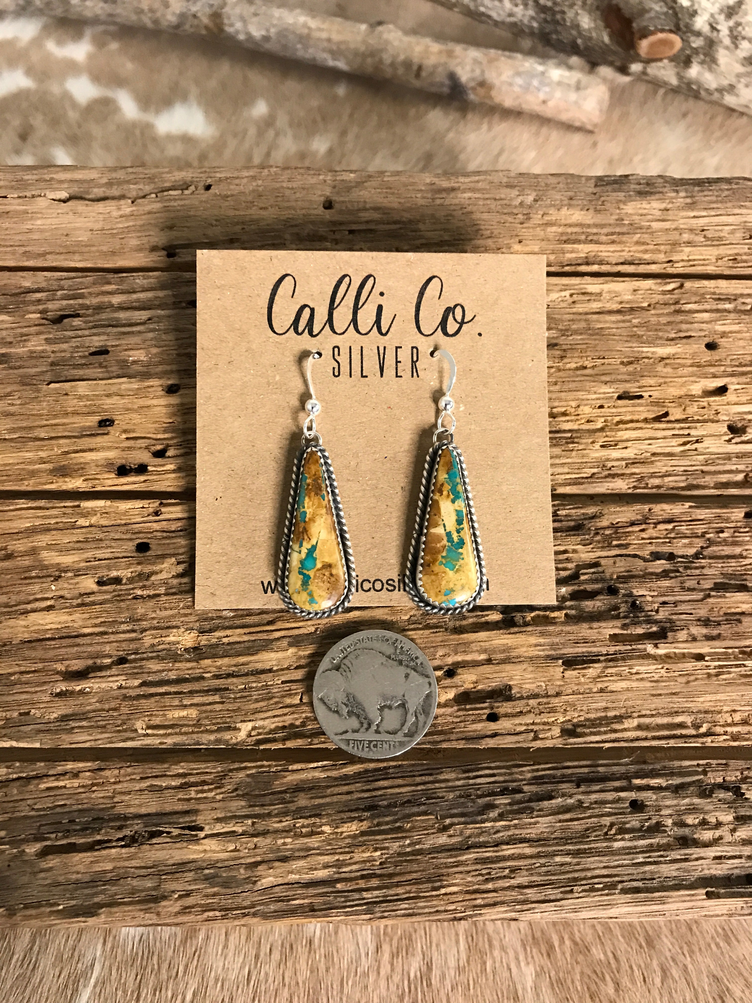 The Turquoise Dangles, 20-Earrings-Calli Co., Turquoise and Silver Jewelry, Native American Handmade, Zuni Tribe, Navajo Tribe, Brock Texas