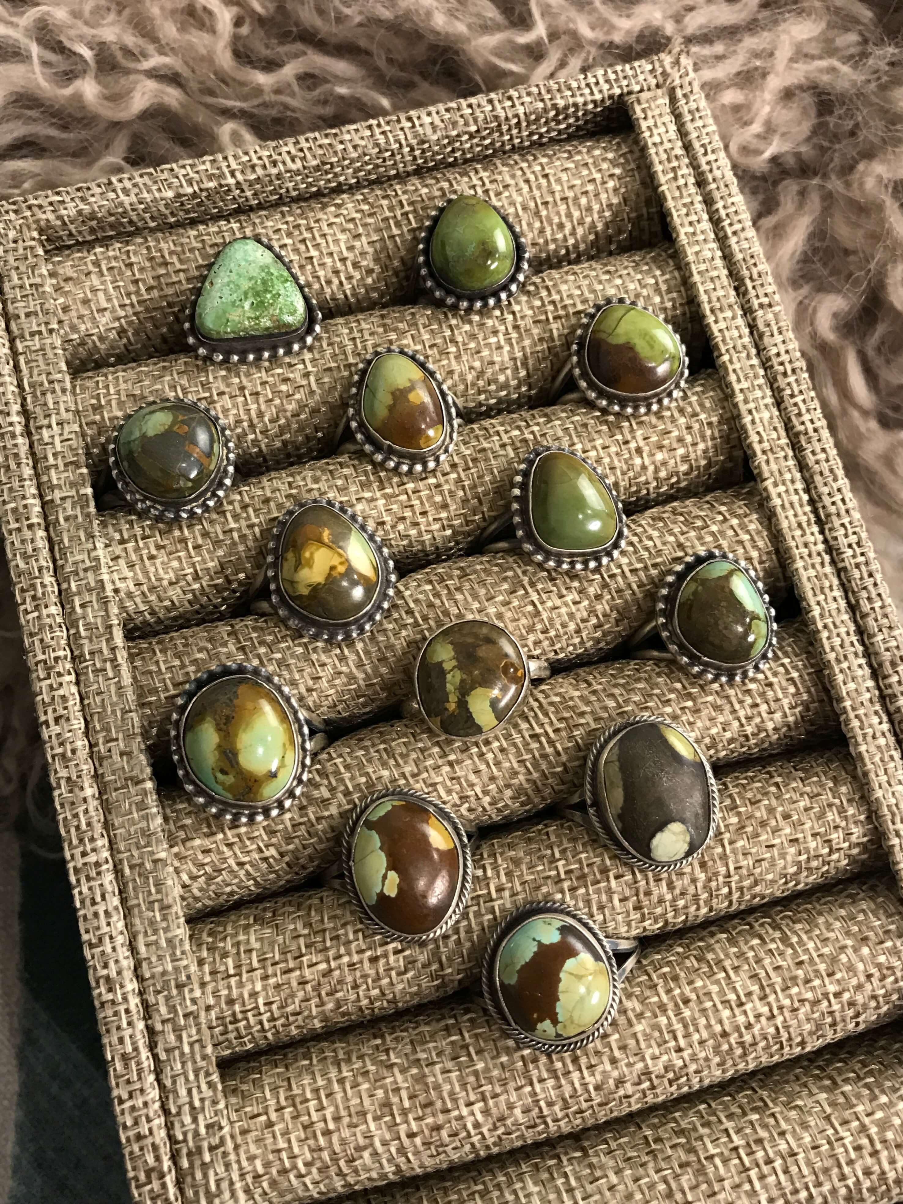 The Westend Rings-Rings-Calli Co., Turquoise and Silver Jewelry, Native American Handmade, Zuni Tribe, Navajo Tribe, Brock Texas