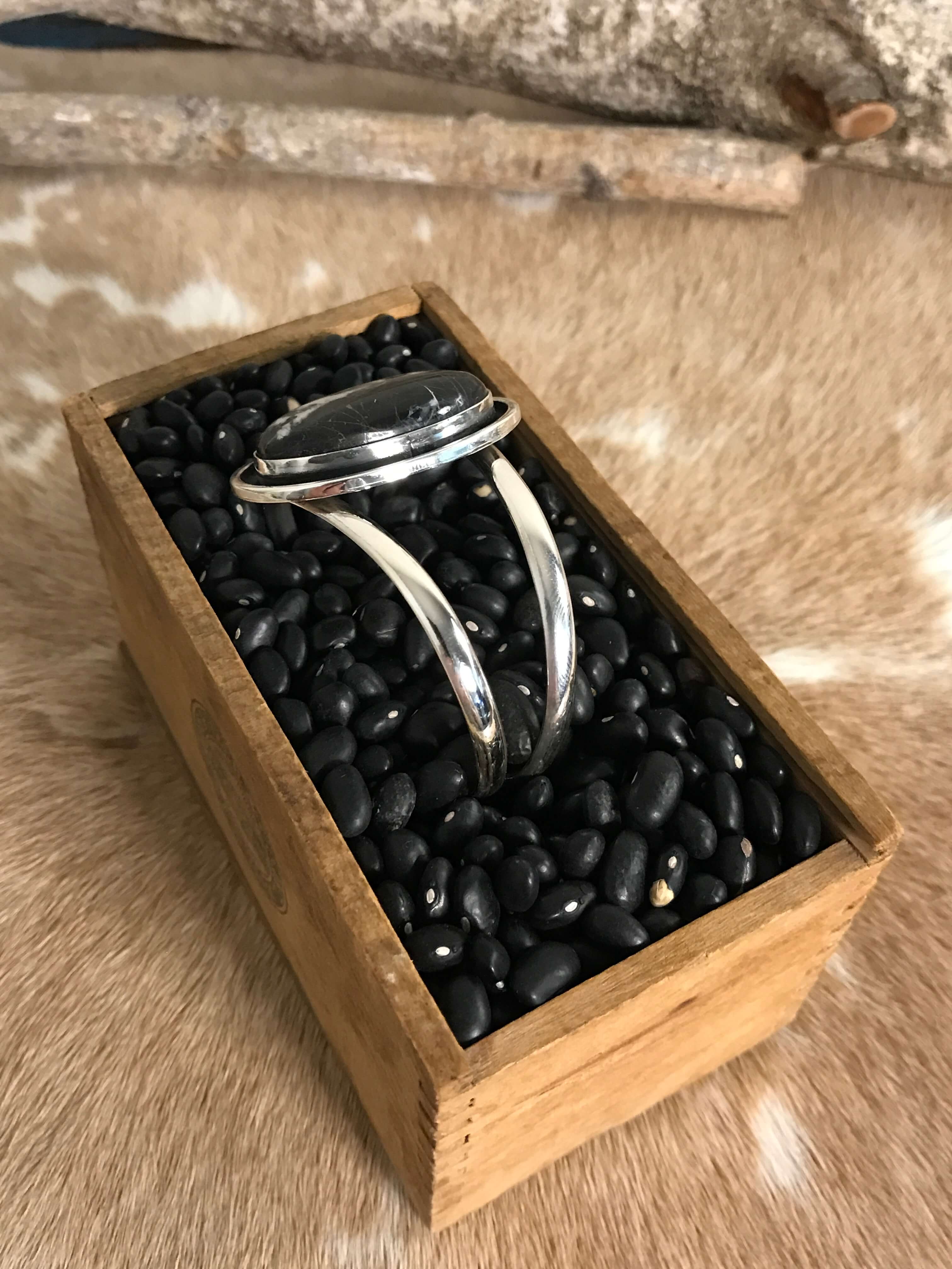 The Coalinga Cuff, 1-Bracelets & Cuffs-Calli Co., Turquoise and Silver Jewelry, Native American Handmade, Zuni Tribe, Navajo Tribe, Brock Texas