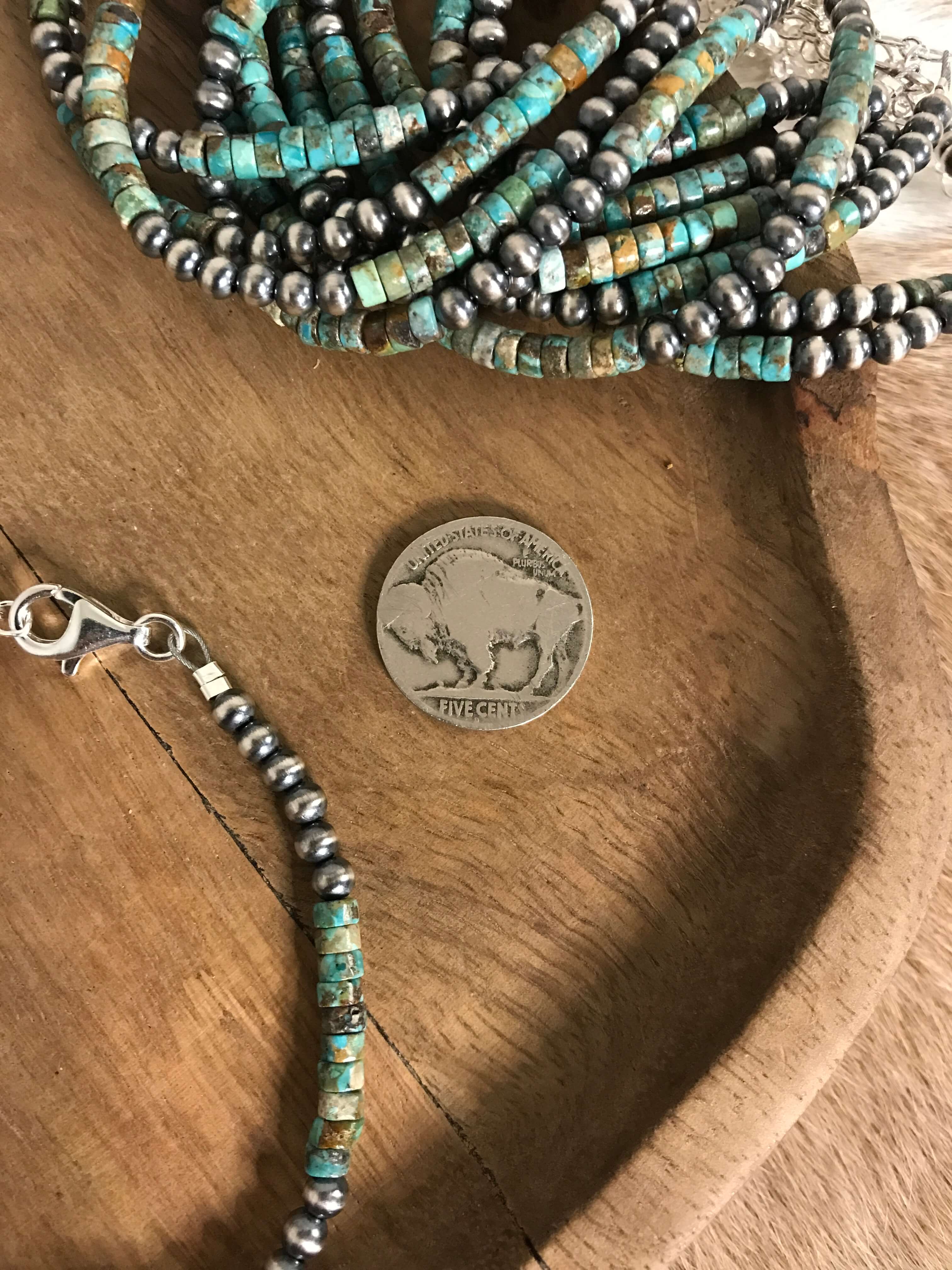 The Azusa Bracelet or Ankle Bracelet-Bracelets & Cuffs-Calli Co., Turquoise and Silver Jewelry, Native American Handmade, Zuni Tribe, Navajo Tribe, Brock Texas
