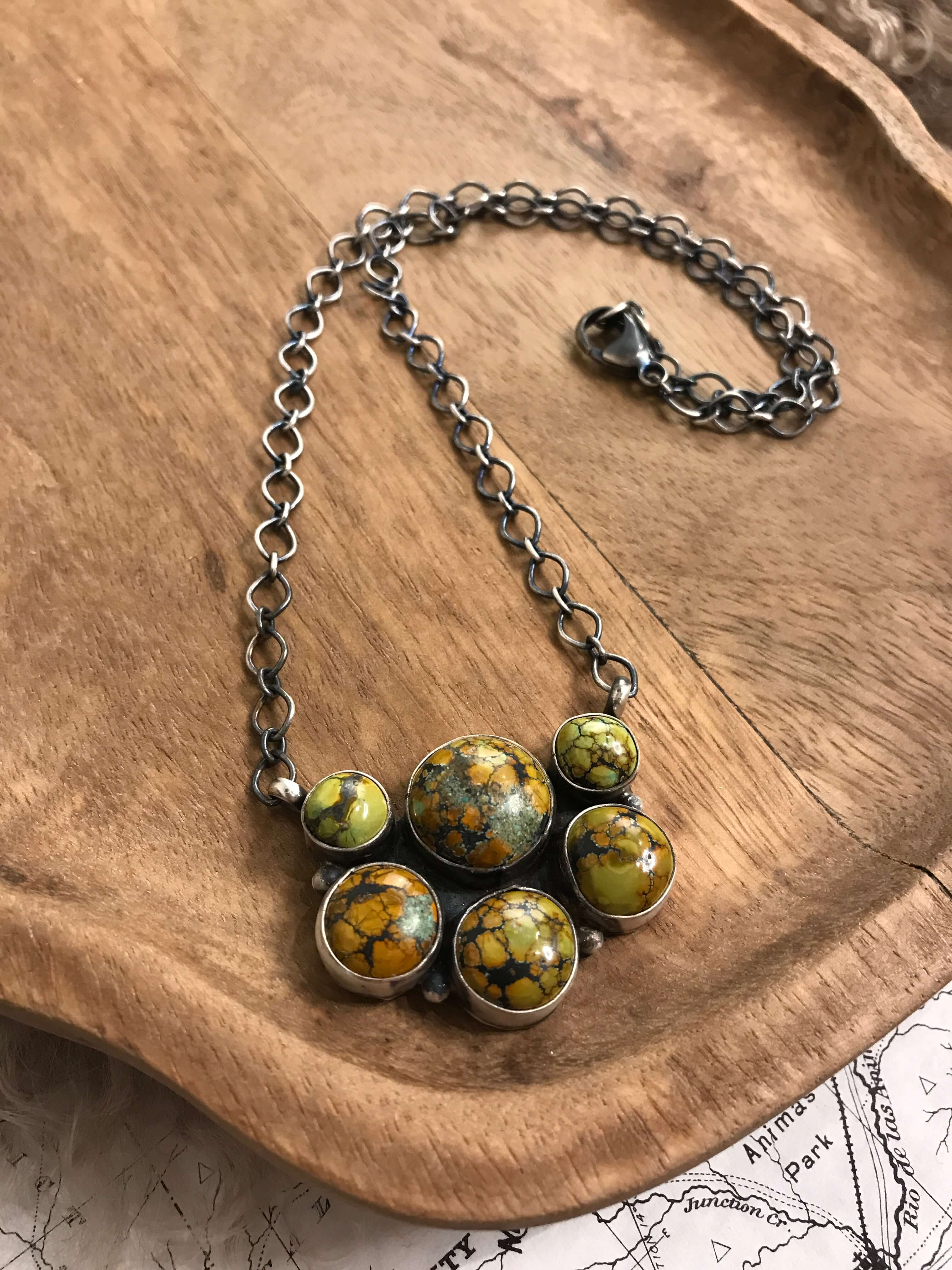 The Loretto Necklace, 5-Necklaces-Calli Co., Turquoise and Silver Jewelry, Native American Handmade, Zuni Tribe, Navajo Tribe, Brock Texas