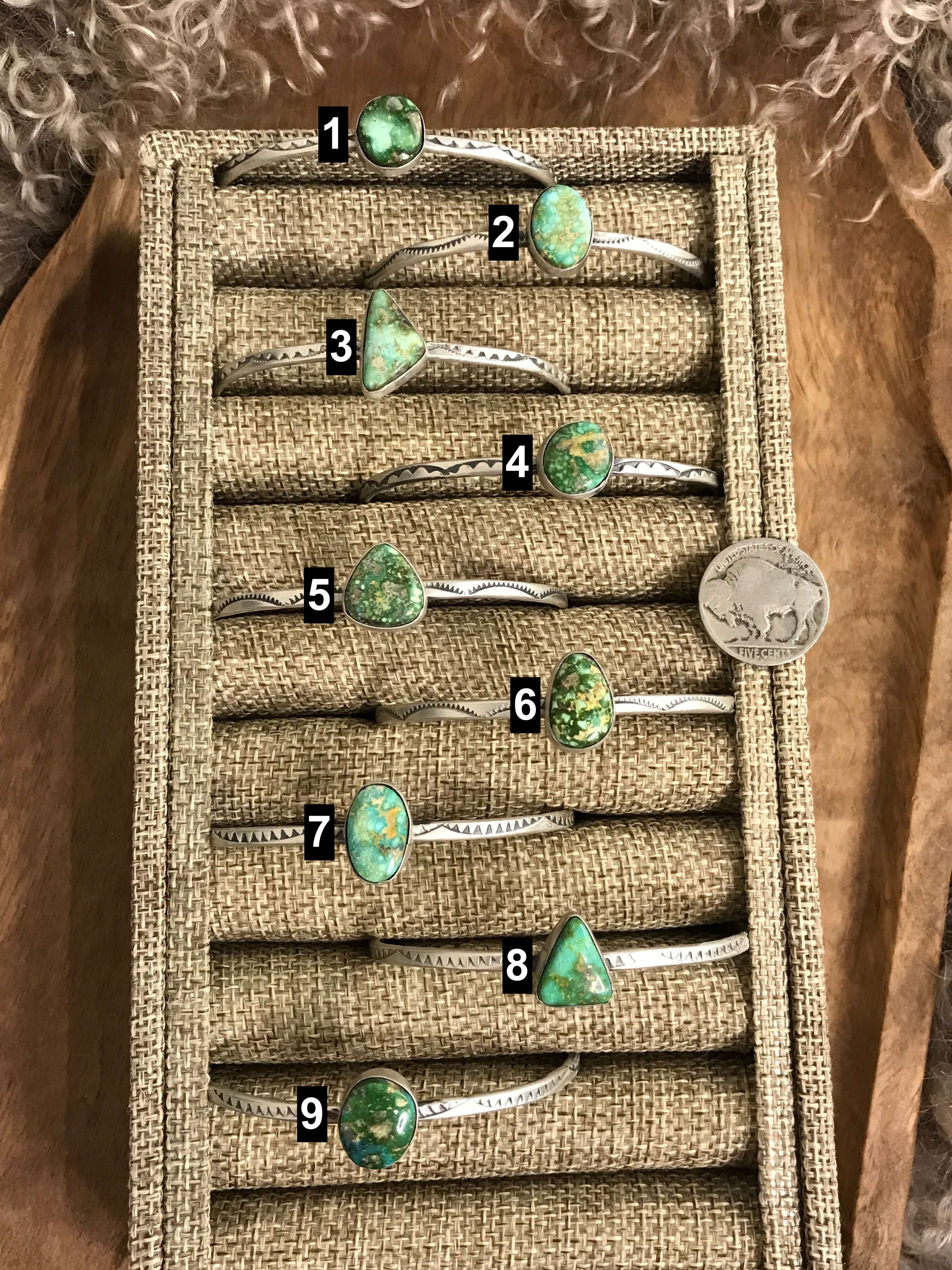 The Cambria Cuffs-Bracelets & Cuffs-Calli Co., Turquoise and Silver Jewelry, Native American Handmade, Zuni Tribe, Navajo Tribe, Brock Texas