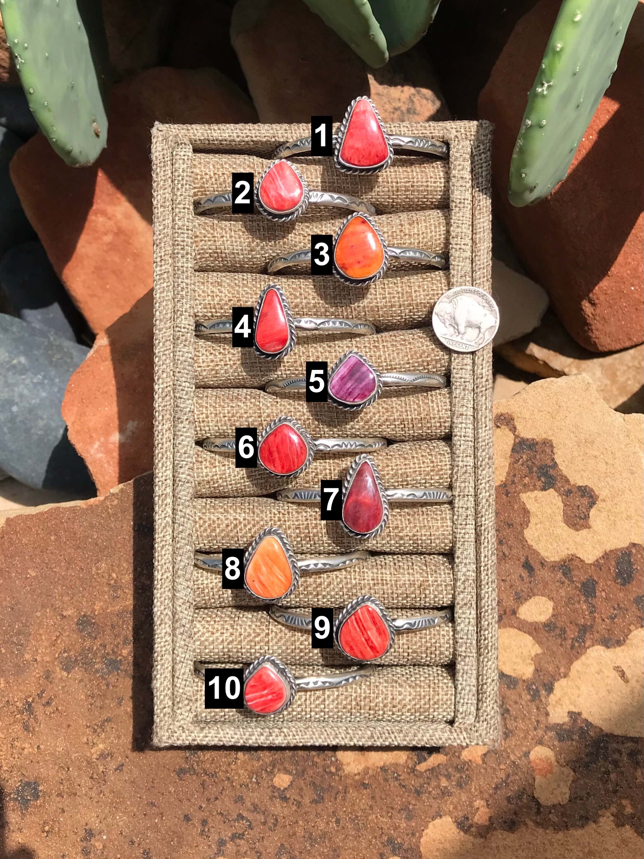 The Thora Spiny Cuffs-Bracelets & Cuffs-Calli Co., Turquoise and Silver Jewelry, Native American Handmade, Zuni Tribe, Navajo Tribe, Brock Texas