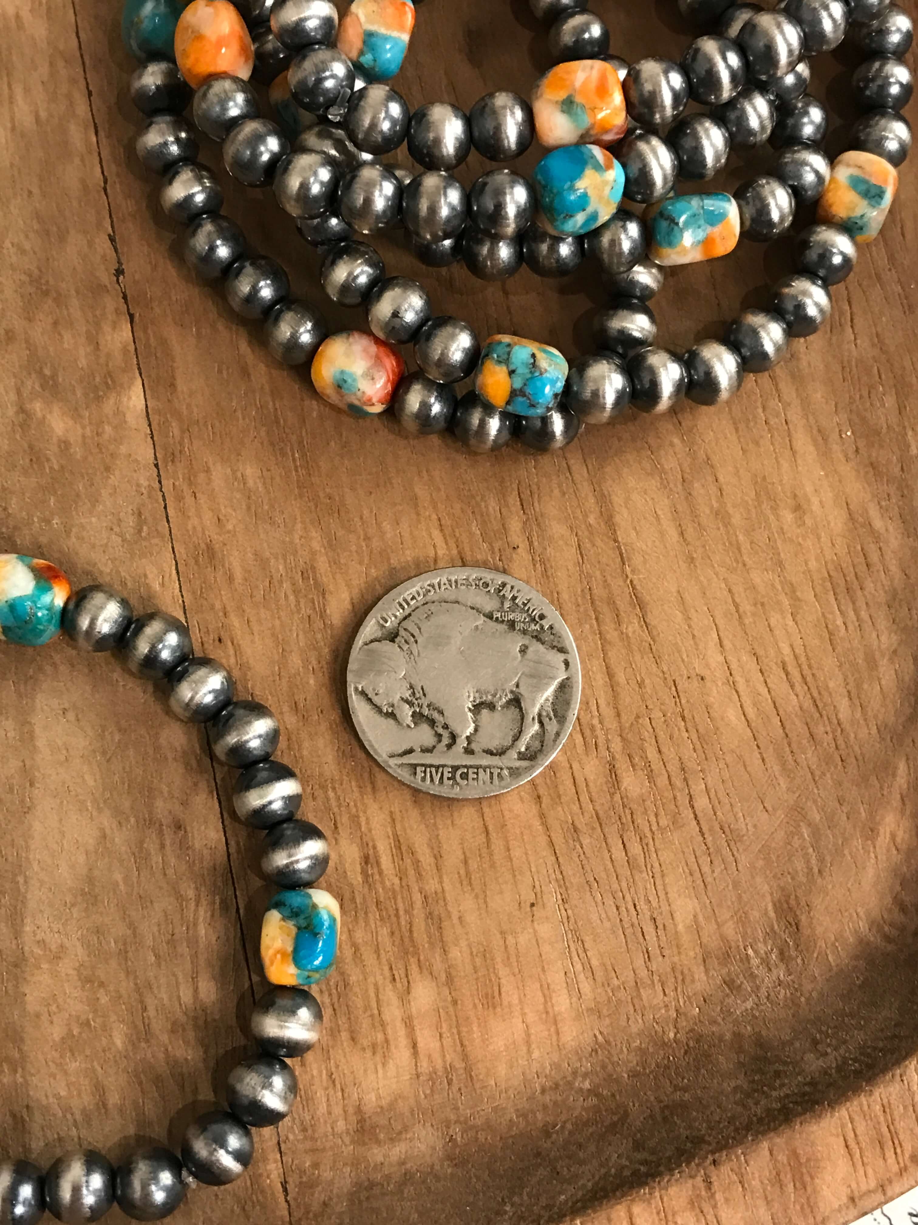 The Taffy Stretch Bracelet-Bracelets & Cuffs-Calli Co., Turquoise and Silver Jewelry, Native American Handmade, Zuni Tribe, Navajo Tribe, Brock Texas