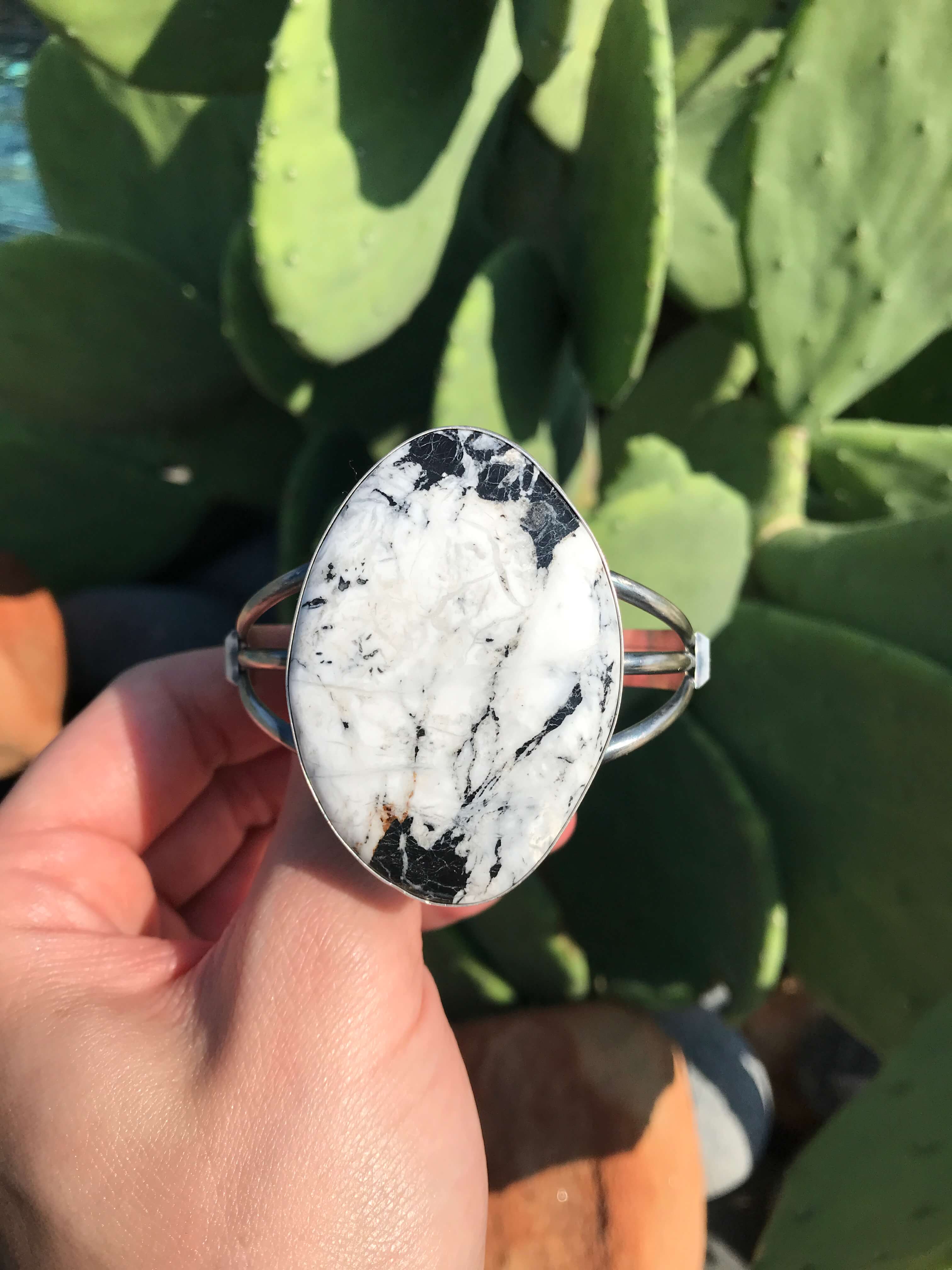 The Maria Cuff-Bracelets & Cuffs-Calli Co., Turquoise and Silver Jewelry, Native American Handmade, Zuni Tribe, Navajo Tribe, Brock Texas