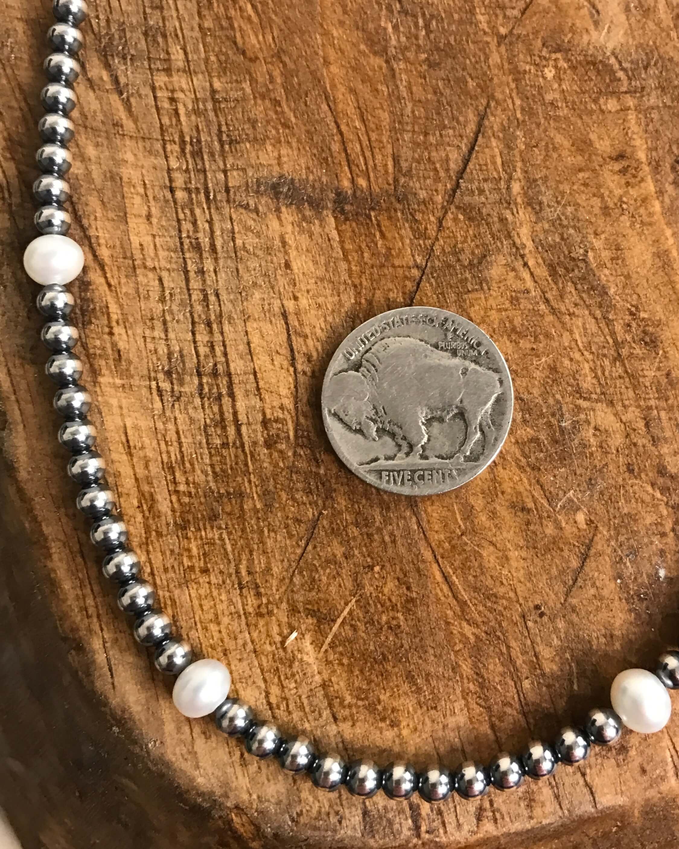 The Del Ray Necklace-Necklaces-Calli Co., Turquoise and Silver Jewelry, Native American Handmade, Zuni Tribe, Navajo Tribe, Brock Texas