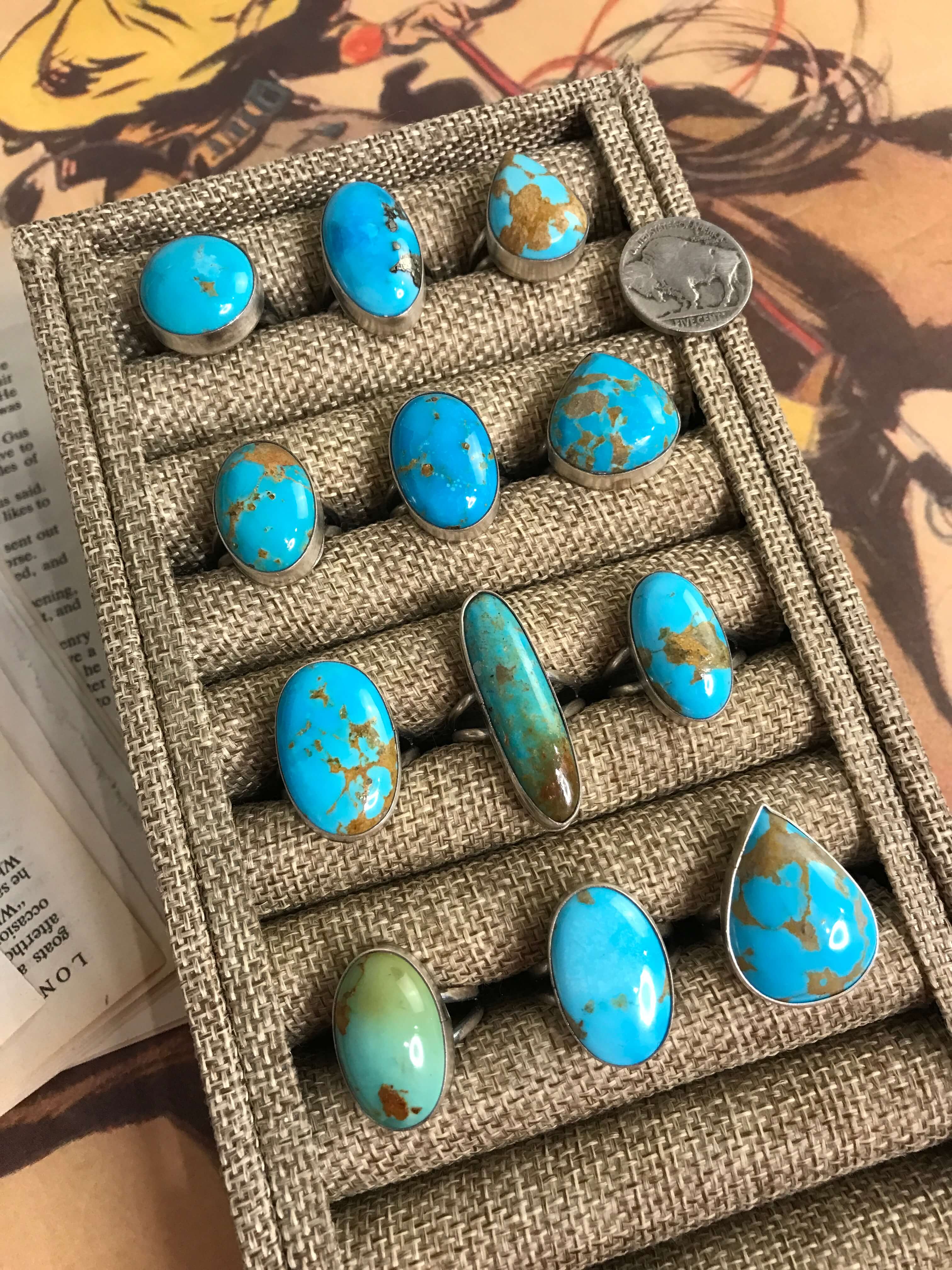 The Turks Rings-Rings-Calli Co., Turquoise and Silver Jewelry, Native American Handmade, Zuni Tribe, Navajo Tribe, Brock Texas