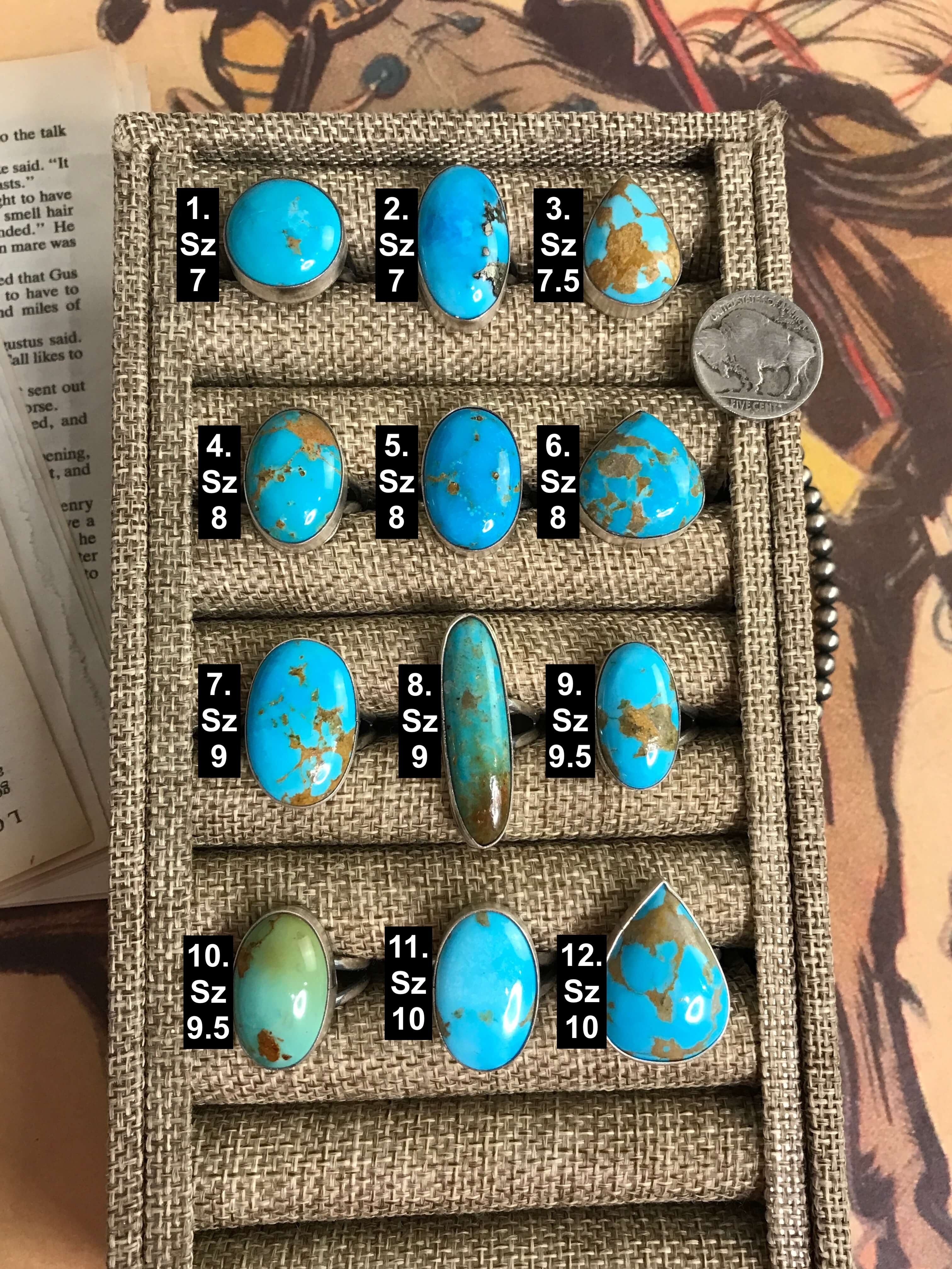 The Turks Rings-Rings-Calli Co., Turquoise and Silver Jewelry, Native American Handmade, Zuni Tribe, Navajo Tribe, Brock Texas