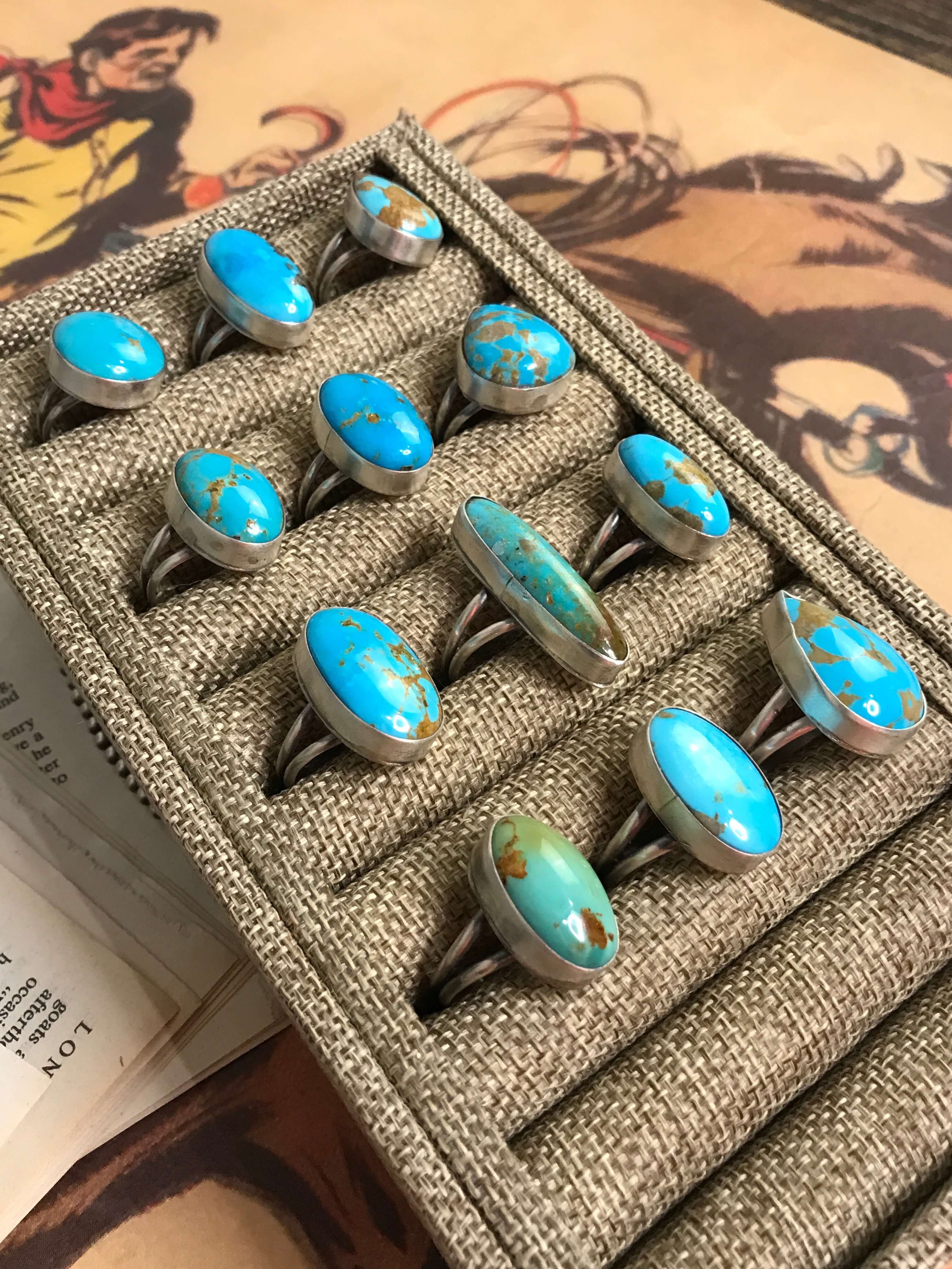 The Turks Rings-Rings-Calli Co., Turquoise and Silver Jewelry, Native American Handmade, Zuni Tribe, Navajo Tribe, Brock Texas