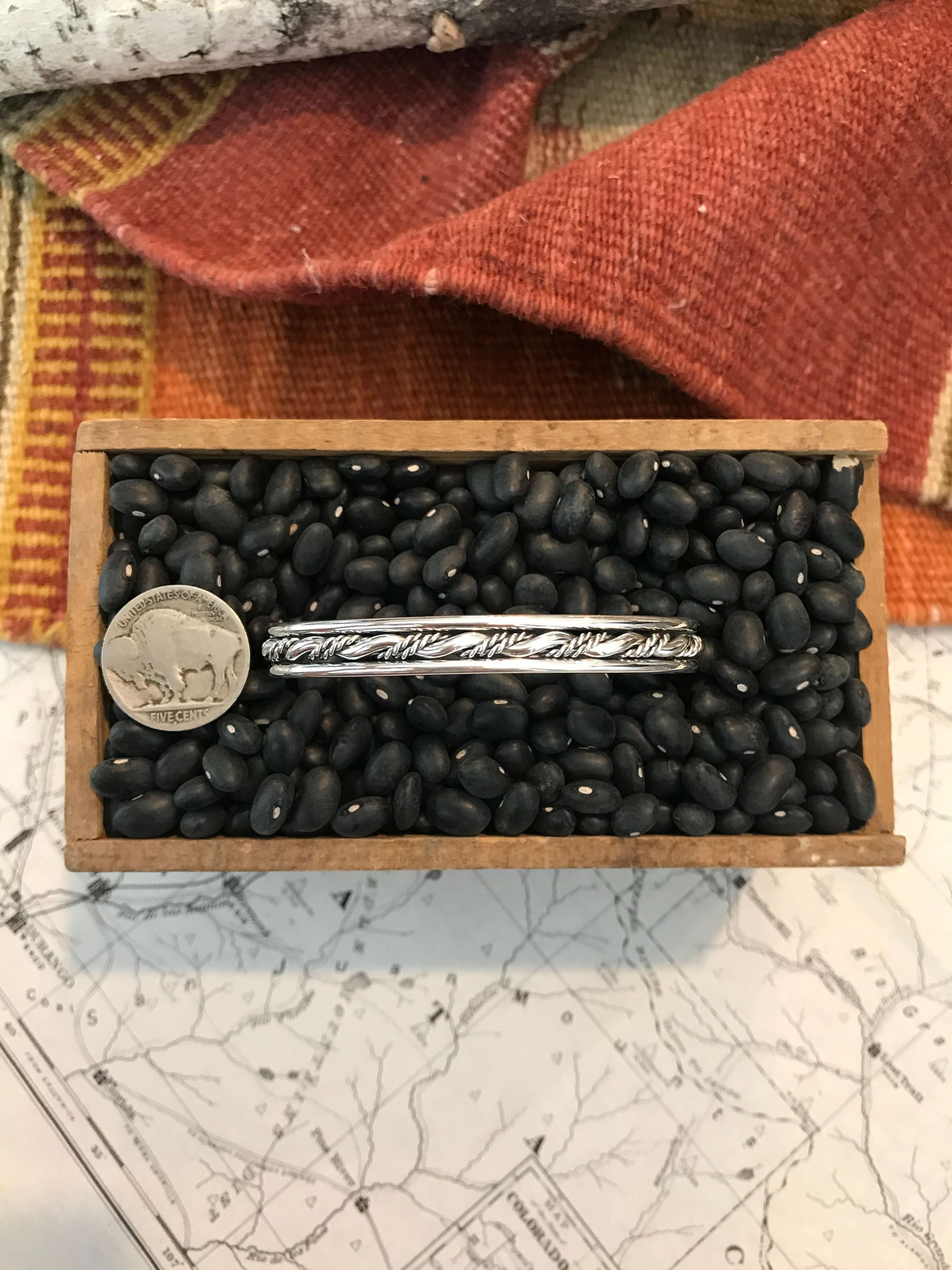 The Pistol Cuff-Bracelets & Cuffs-Calli Co., Turquoise and Silver Jewelry, Native American Handmade, Zuni Tribe, Navajo Tribe, Brock Texas