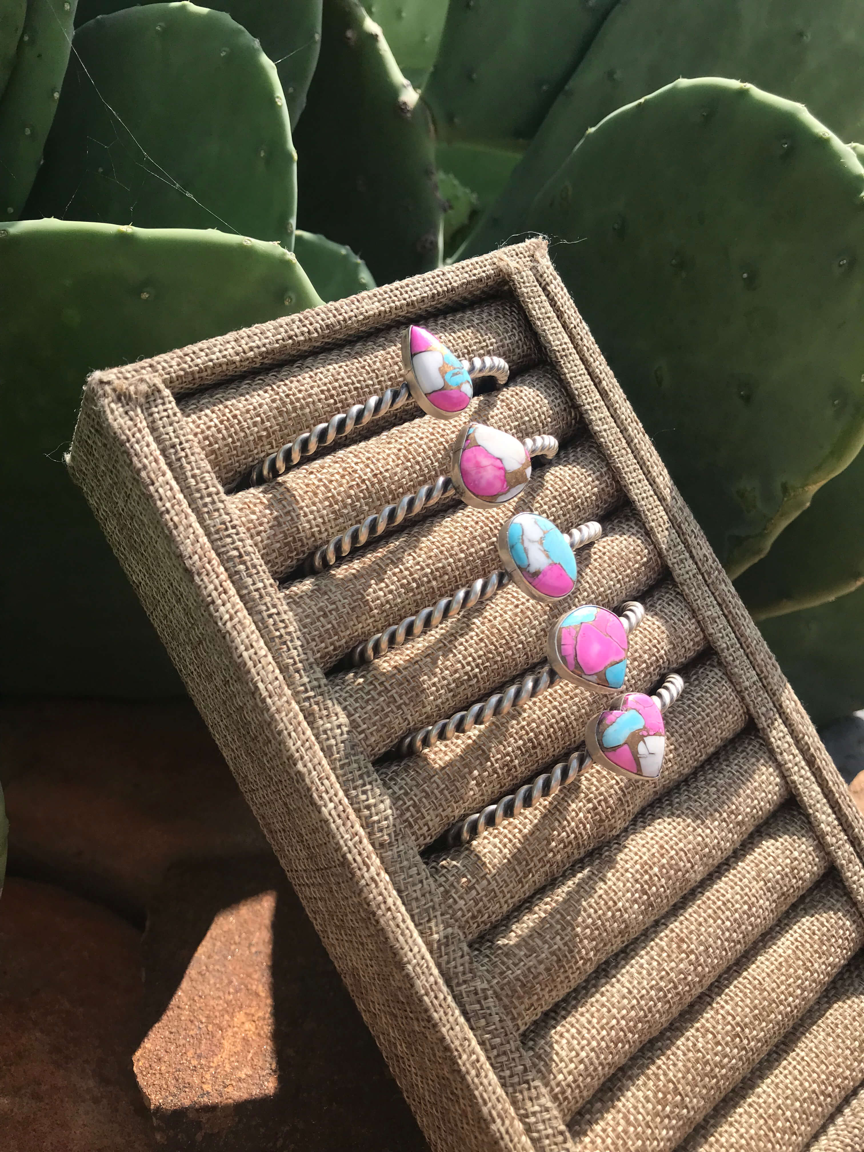 The Rope Cotton Candy Cuff-Bracelets & Cuffs-Calli Co., Turquoise and Silver Jewelry, Native American Handmade, Zuni Tribe, Navajo Tribe, Brock Texas