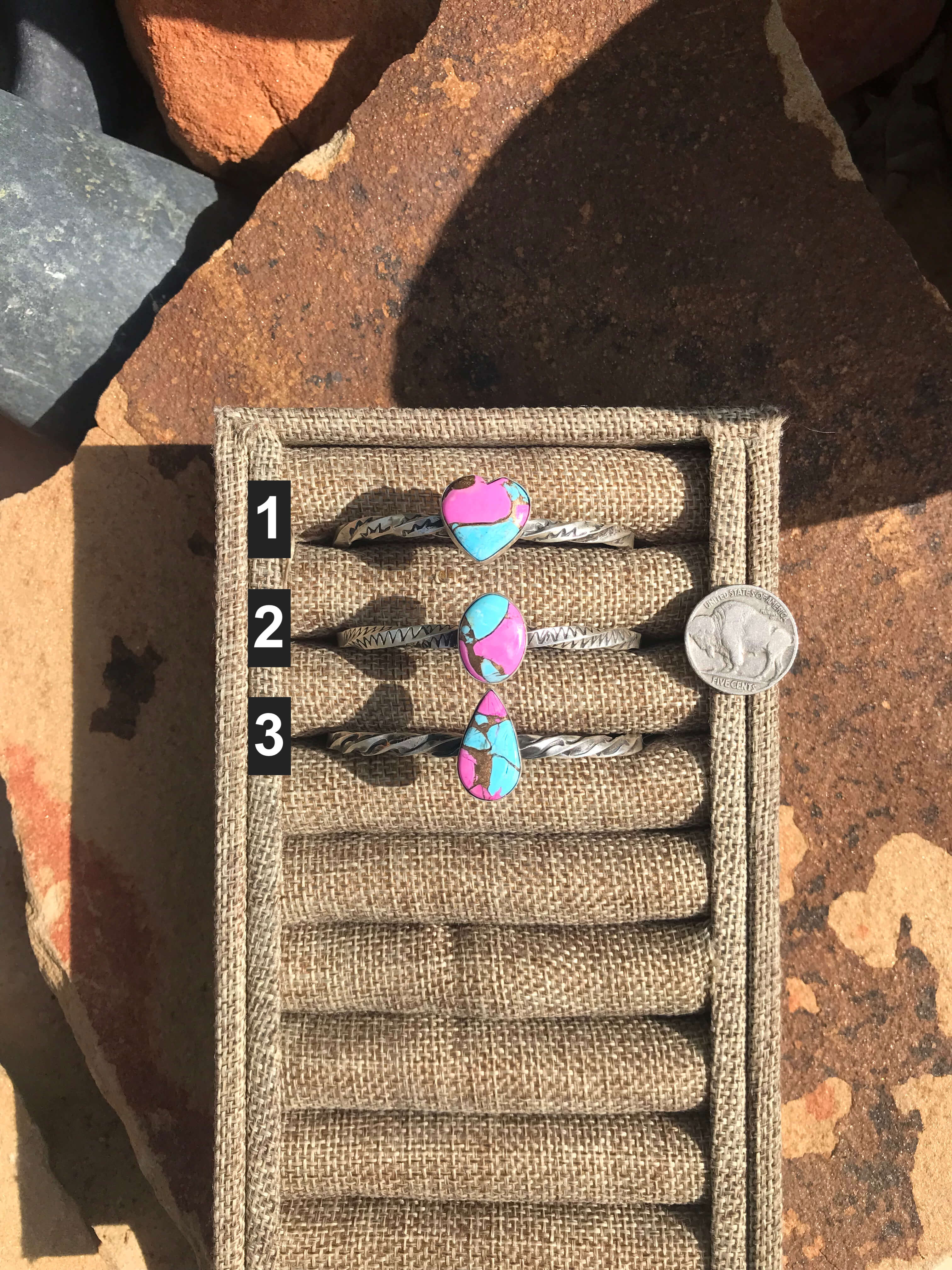 The Crown Cotton Candy Cuff-Bracelets & Cuffs-Calli Co., Turquoise and Silver Jewelry, Native American Handmade, Zuni Tribe, Navajo Tribe, Brock Texas