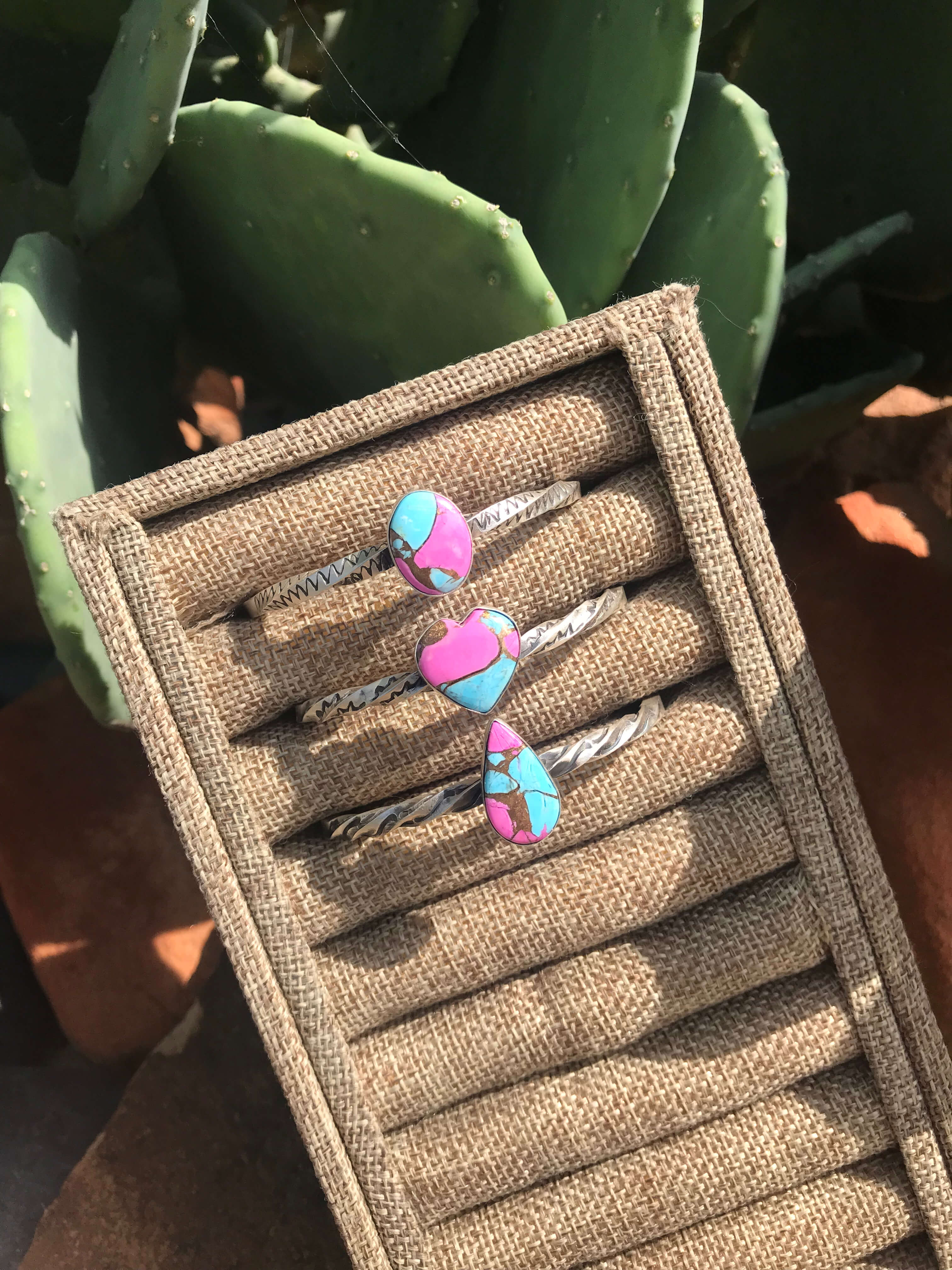 The Crown Cotton Candy Cuff-Bracelets & Cuffs-Calli Co., Turquoise and Silver Jewelry, Native American Handmade, Zuni Tribe, Navajo Tribe, Brock Texas