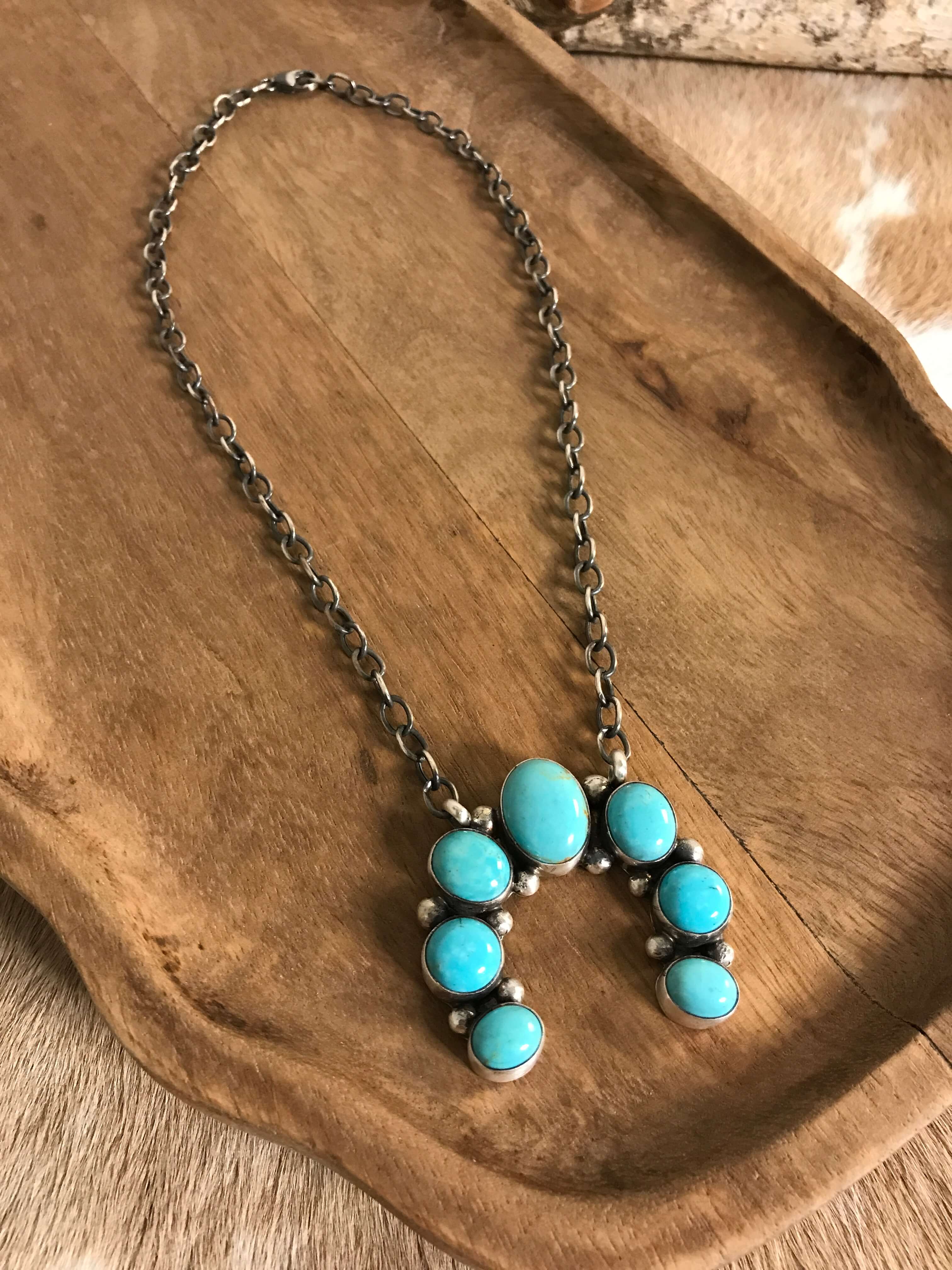 The Naja Necklace, 14-Necklaces-Calli Co., Turquoise and Silver Jewelry, Native American Handmade, Zuni Tribe, Navajo Tribe, Brock Texas