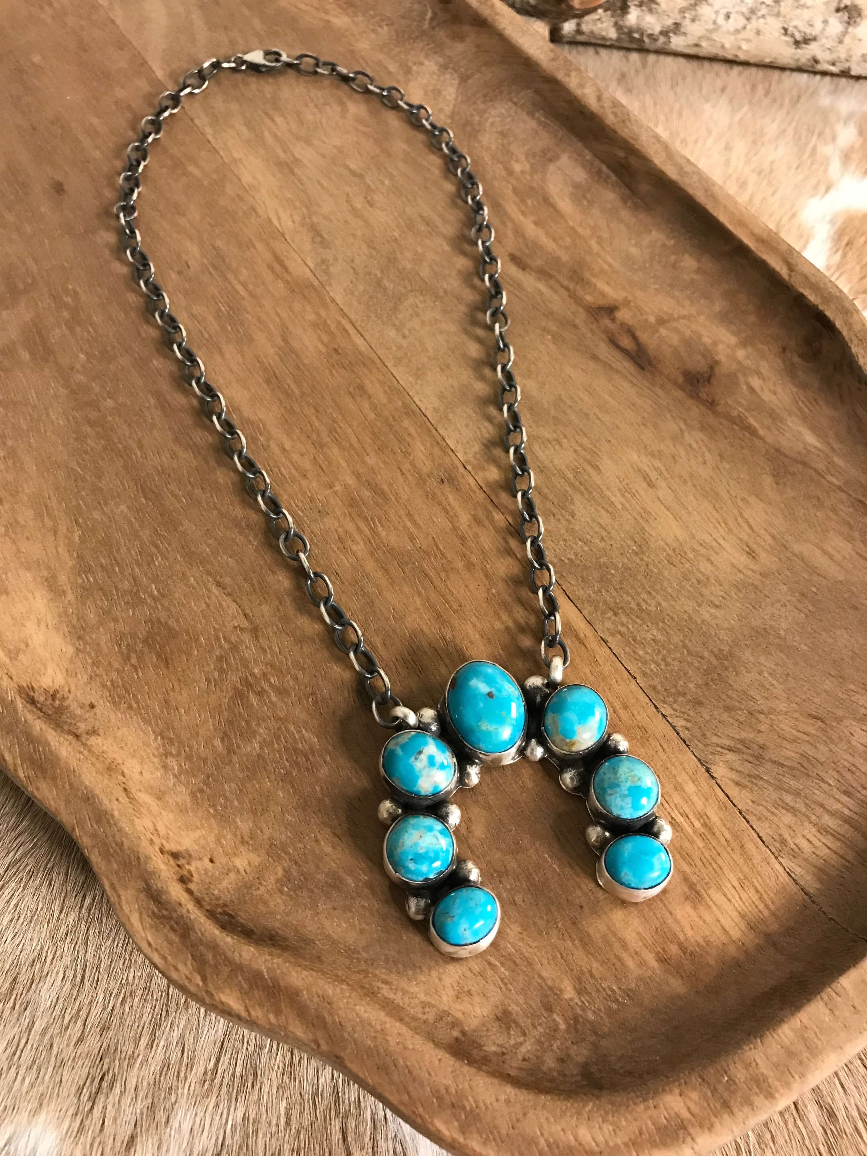 The Naja Necklace, 15-Necklaces-Calli Co., Turquoise and Silver Jewelry, Native American Handmade, Zuni Tribe, Navajo Tribe, Brock Texas