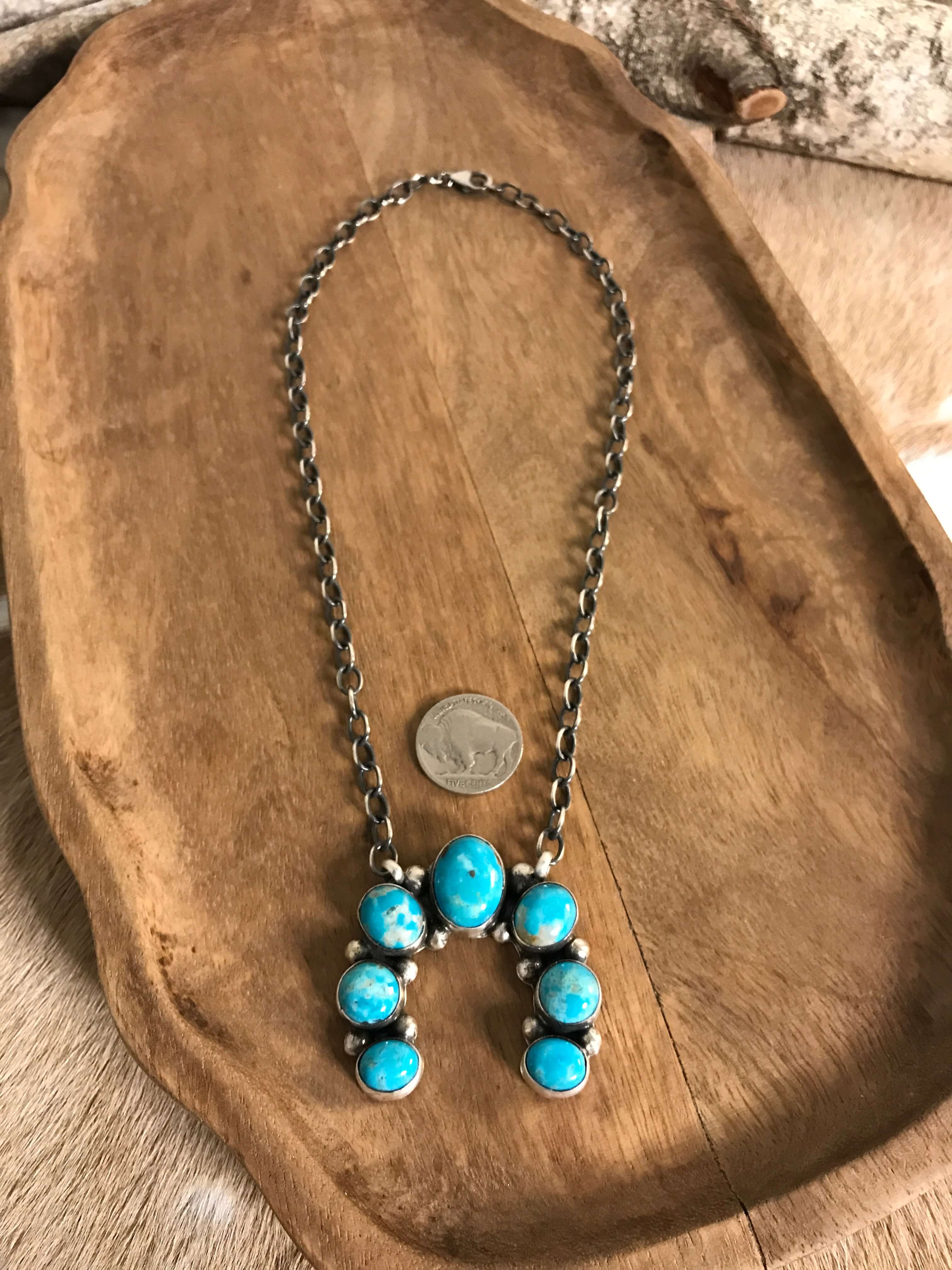 The Naja Necklace, 15-Necklaces-Calli Co., Turquoise and Silver Jewelry, Native American Handmade, Zuni Tribe, Navajo Tribe, Brock Texas