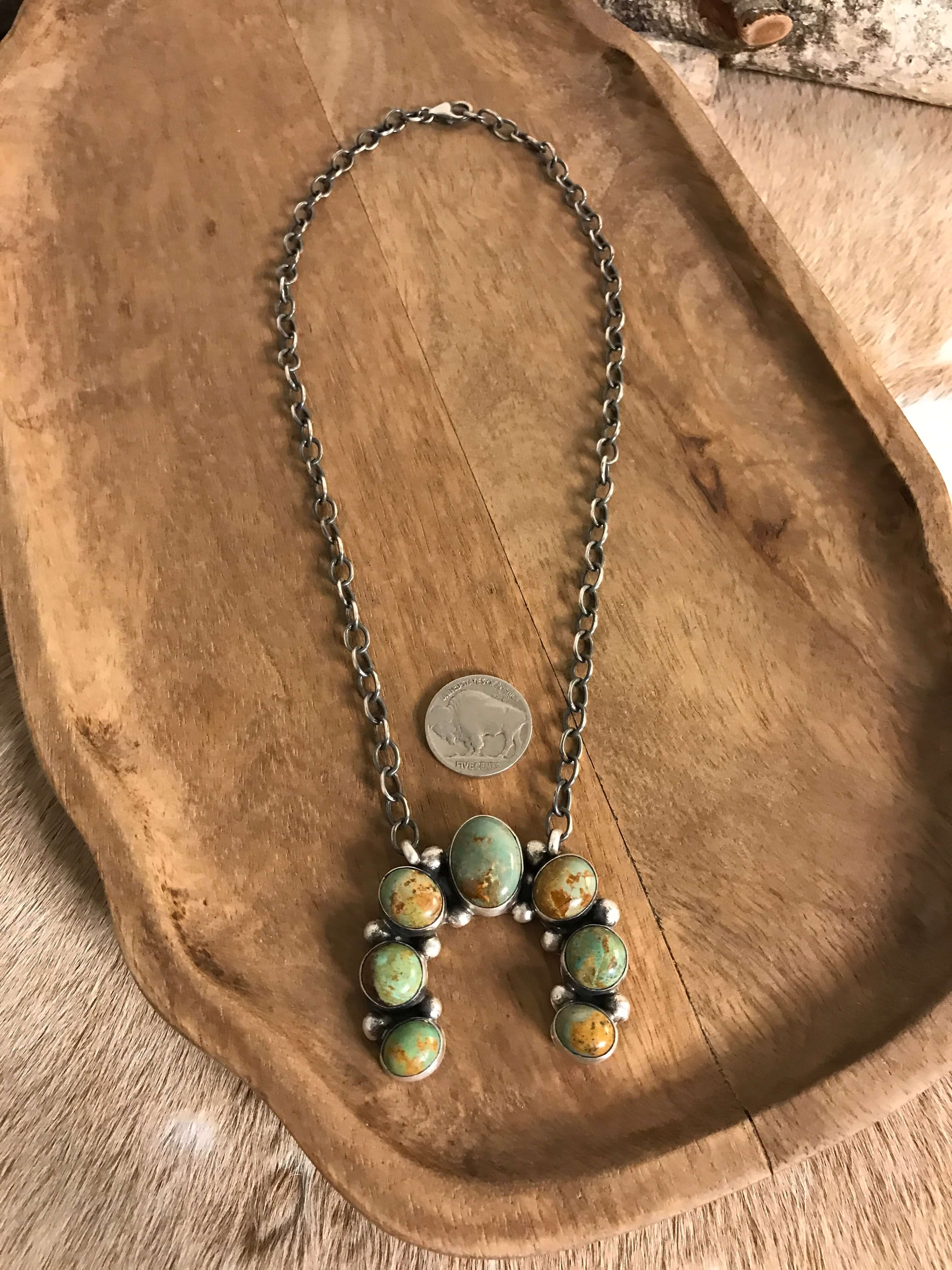 The Naja Necklace, 16-Necklaces-Calli Co., Turquoise and Silver Jewelry, Native American Handmade, Zuni Tribe, Navajo Tribe, Brock Texas