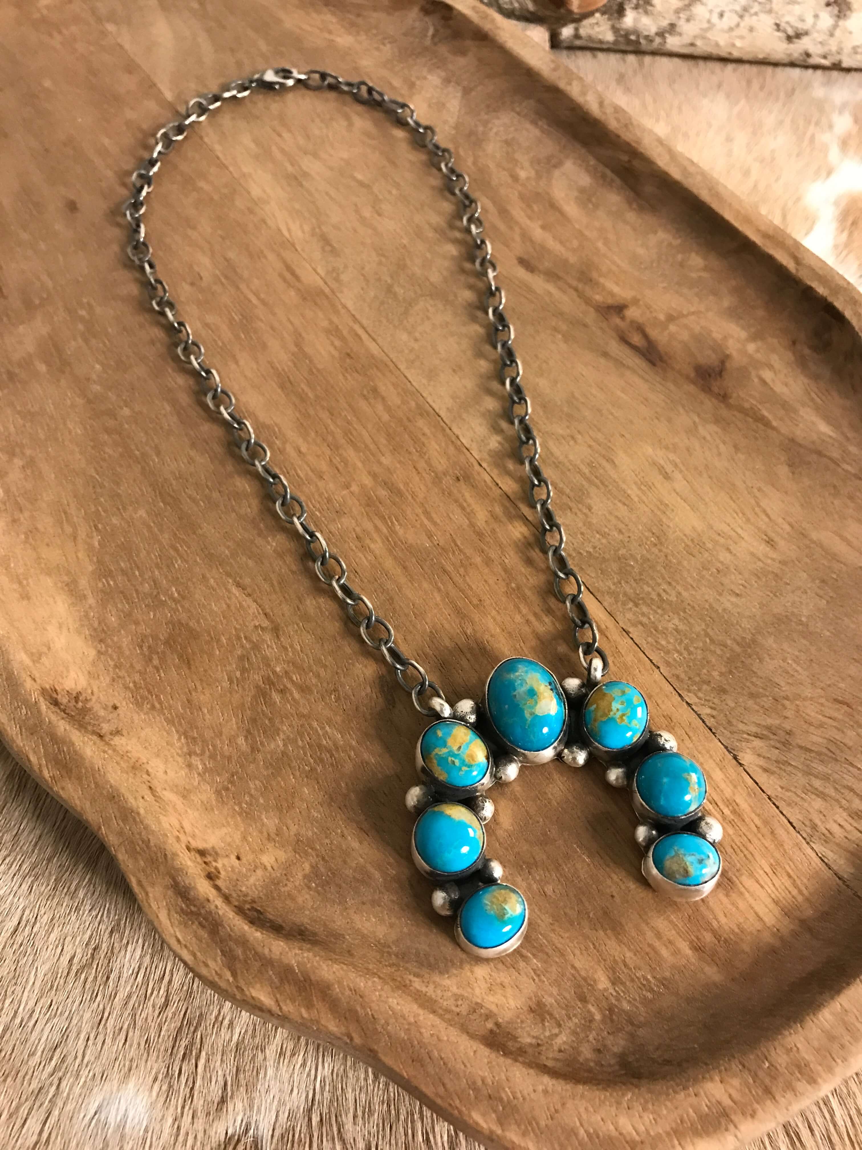 The Naja Necklace, 17-Necklaces-Calli Co., Turquoise and Silver Jewelry, Native American Handmade, Zuni Tribe, Navajo Tribe, Brock Texas